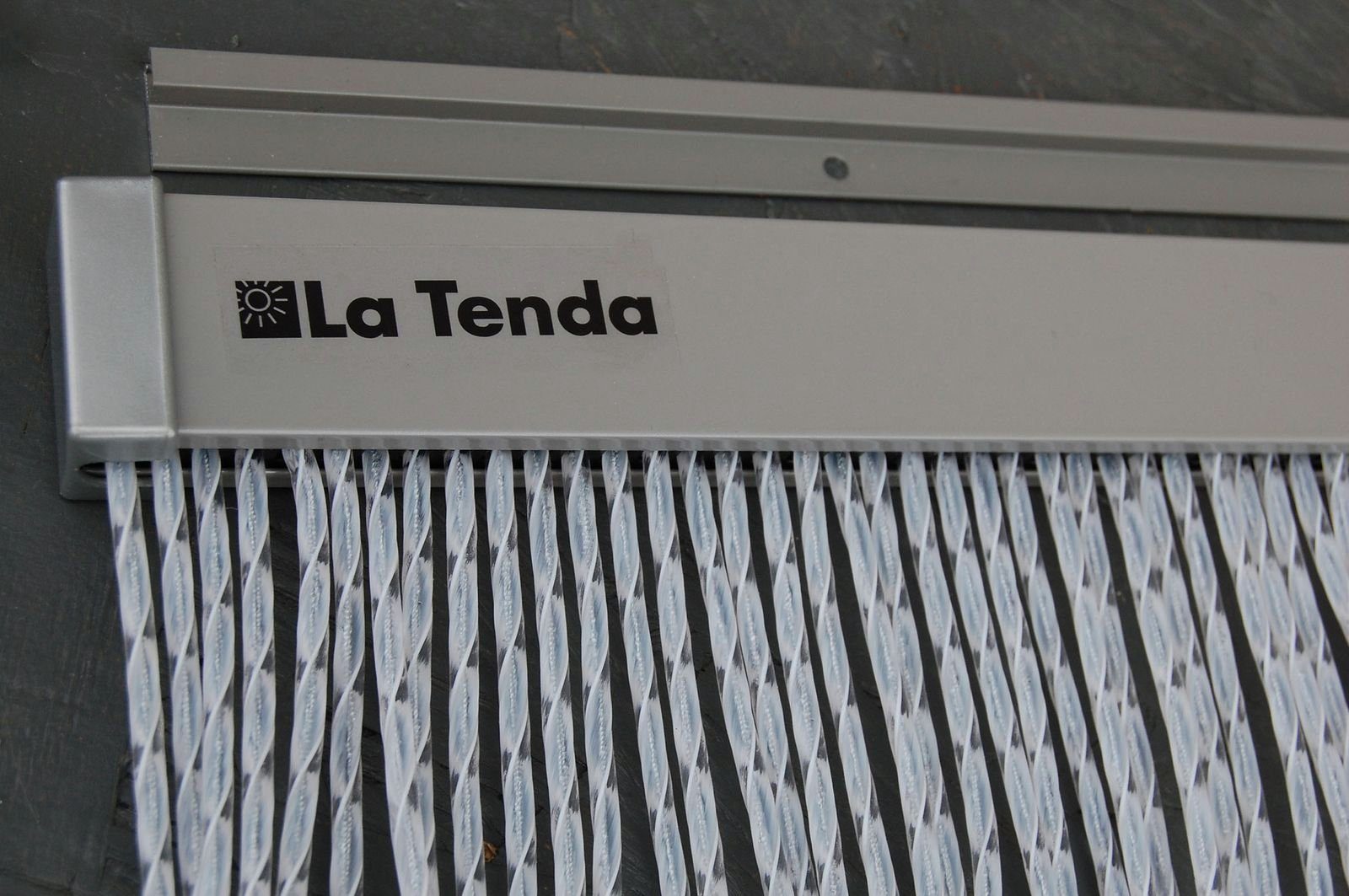 kürzbar cm, La - Länge 1 ASCONA 90 210 Tenda und Streifenvorhang x Tenda weiß, individuell PVC La Insektenschutz-Vorhang Breite