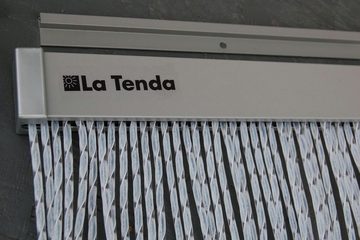 La Tenda Insektenschutz-Vorhang La Tenda ASCONA 1 Streifenvorhang weiß, 90 x 210 cm, PVC - Länge und Breite individuell kürzbar
