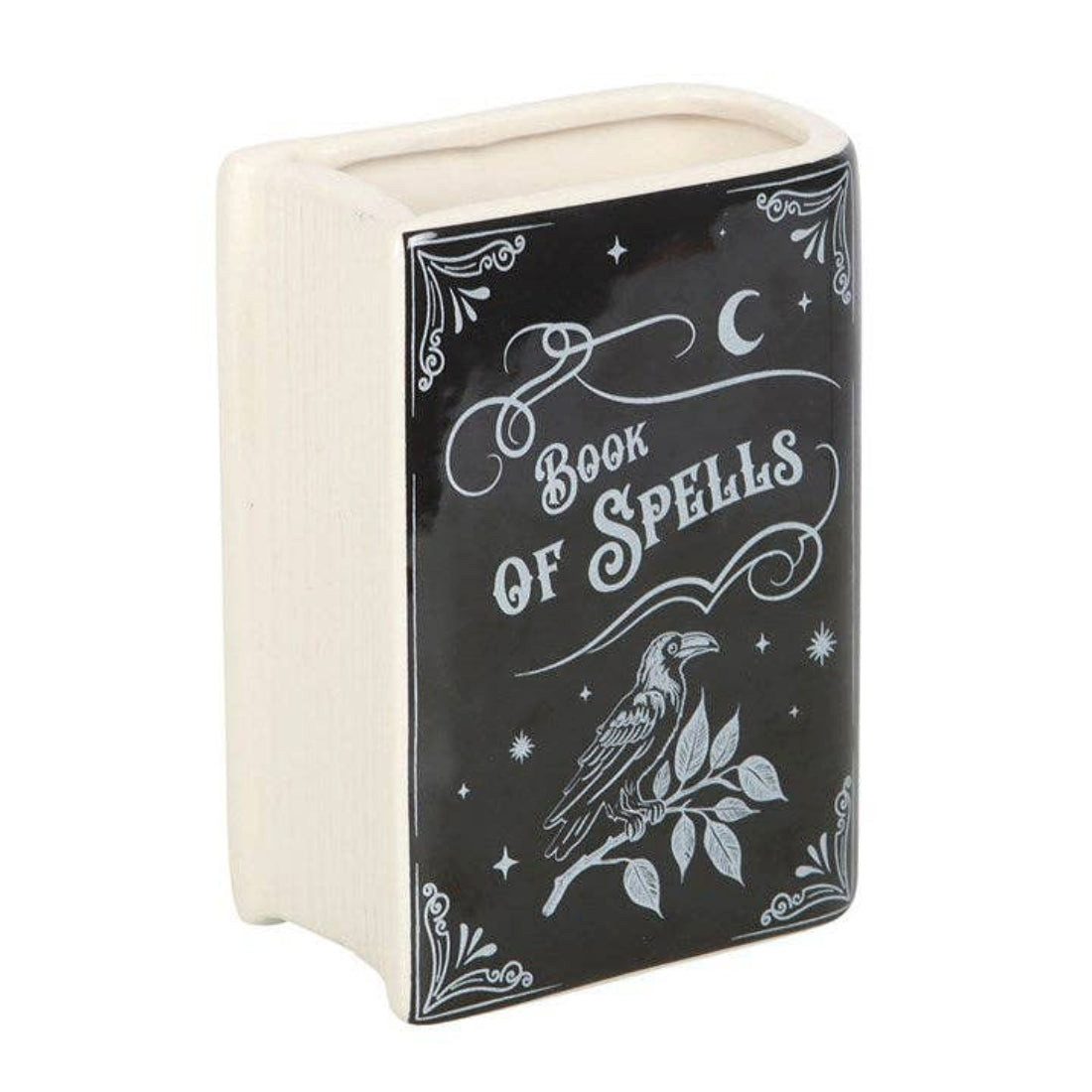 Something Different Dekovase Buch der Zaubersprüche Gothic Vase Raven Deko