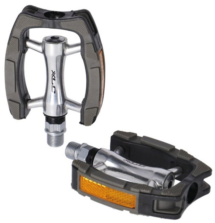 XLC Fahrradpedale XLC Comfort Pedal PD-C14, XLC PD-C14 City-/Comfort-Pedal  Alu/Kunststoff, schwarz/silber/grau (1 Paar)