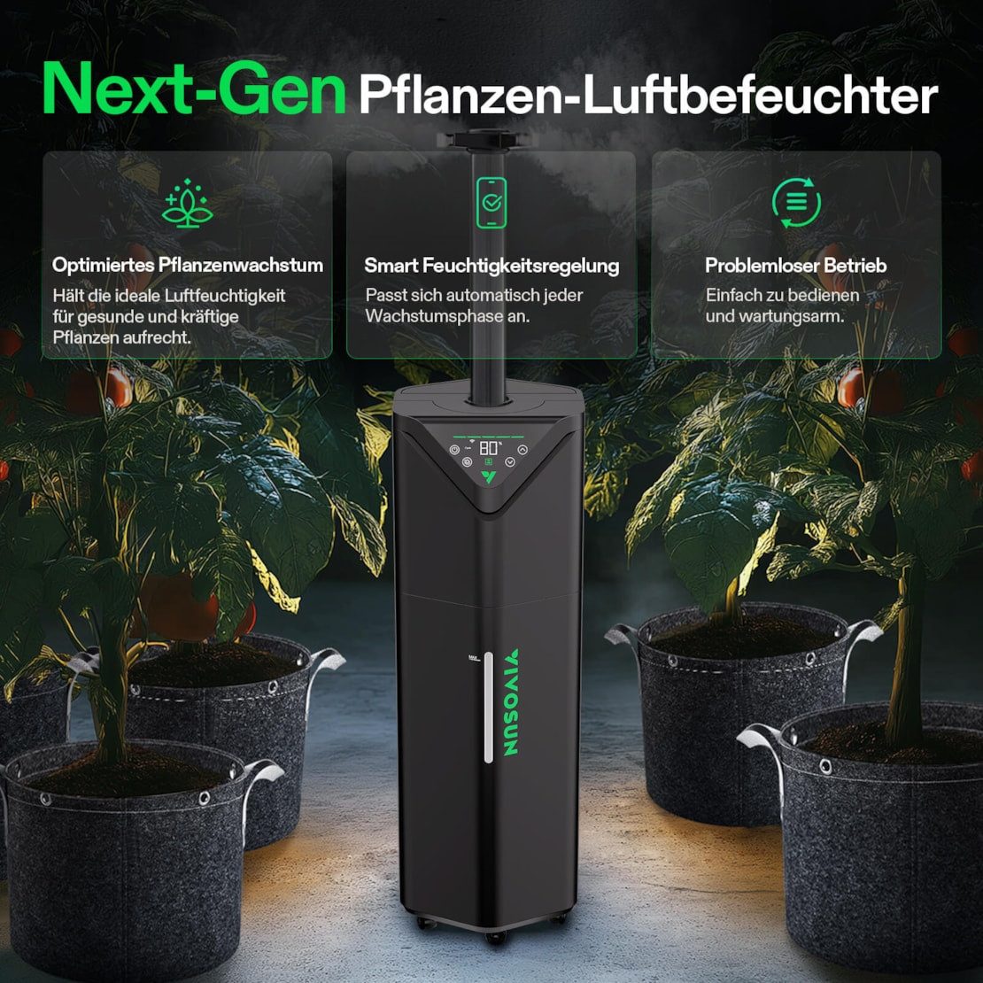 VIVOSUN Luftbefeuchter VIVOSUN AeroStream, 19 l Wassertank, Smart Control m günstig online kaufen