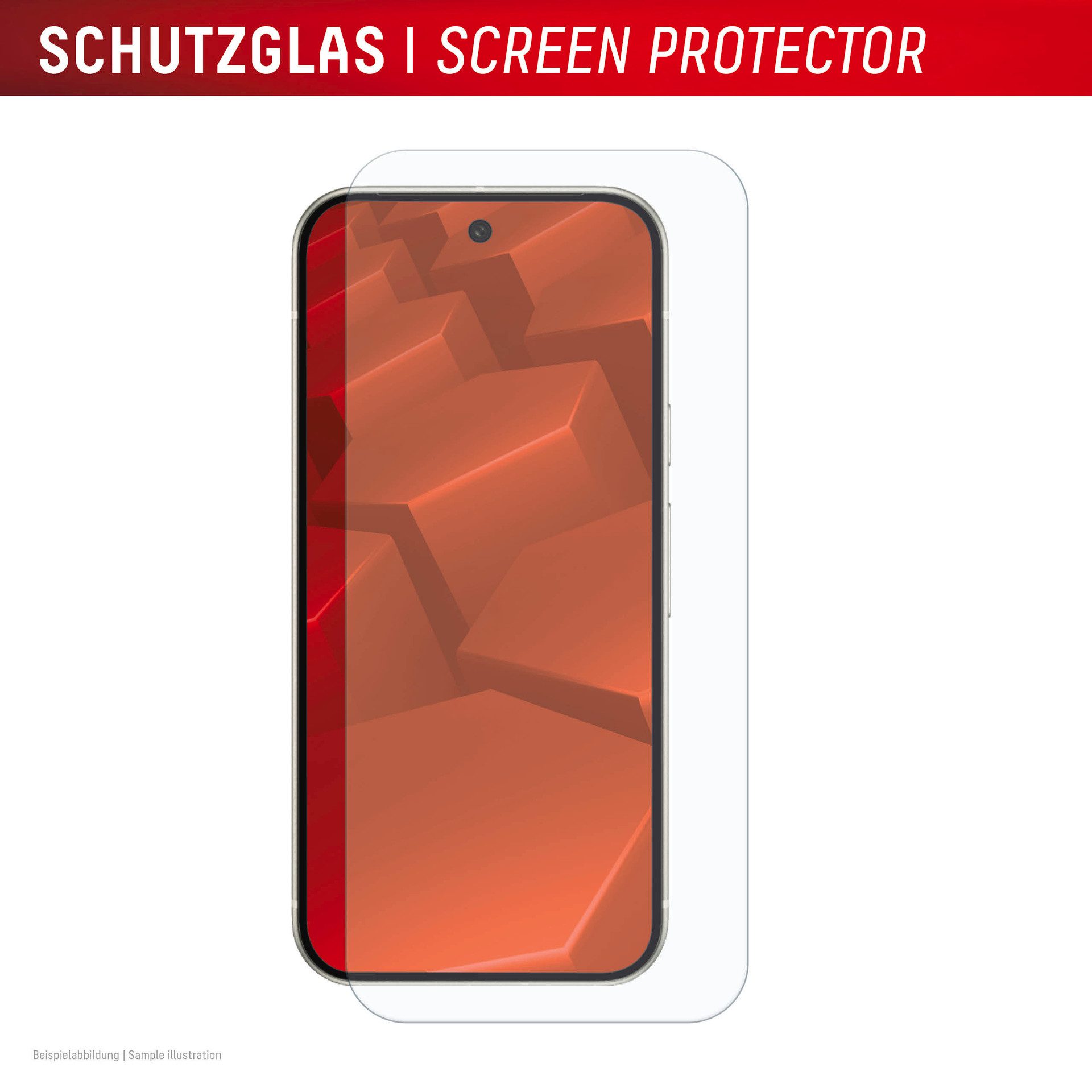 Displex Displayschutzglas Real Glass Screen Protector für Google Pixel 9a, Displayschutzfolie, Schutzfolie, Bildschirmschutz, kratz- & stoßfest – Bild 2 von 5