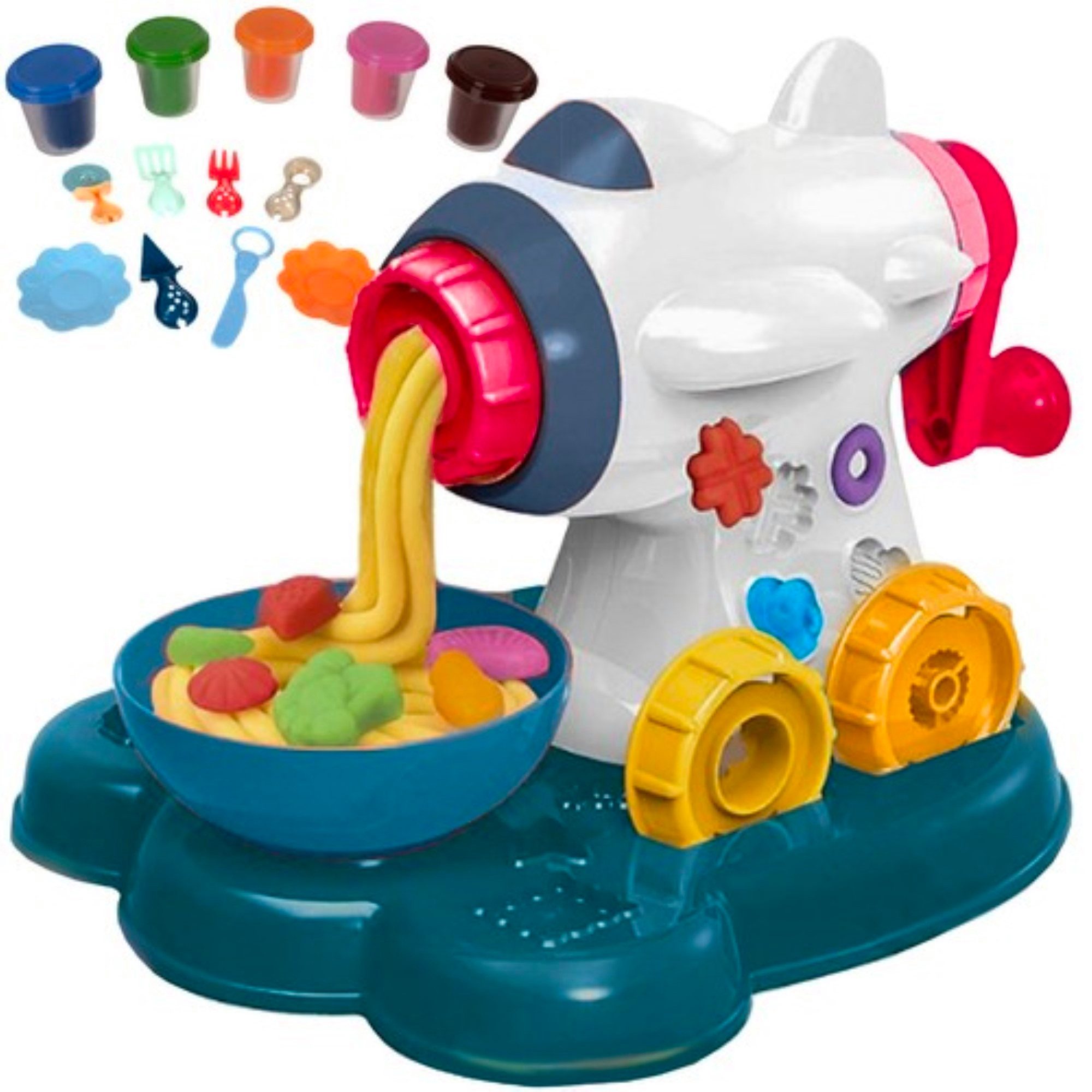 KRUZZEL Knete Pasta Master: Flugzeugmaschine mit Entsafter, 5 Kunststoffpas günstig online kaufen