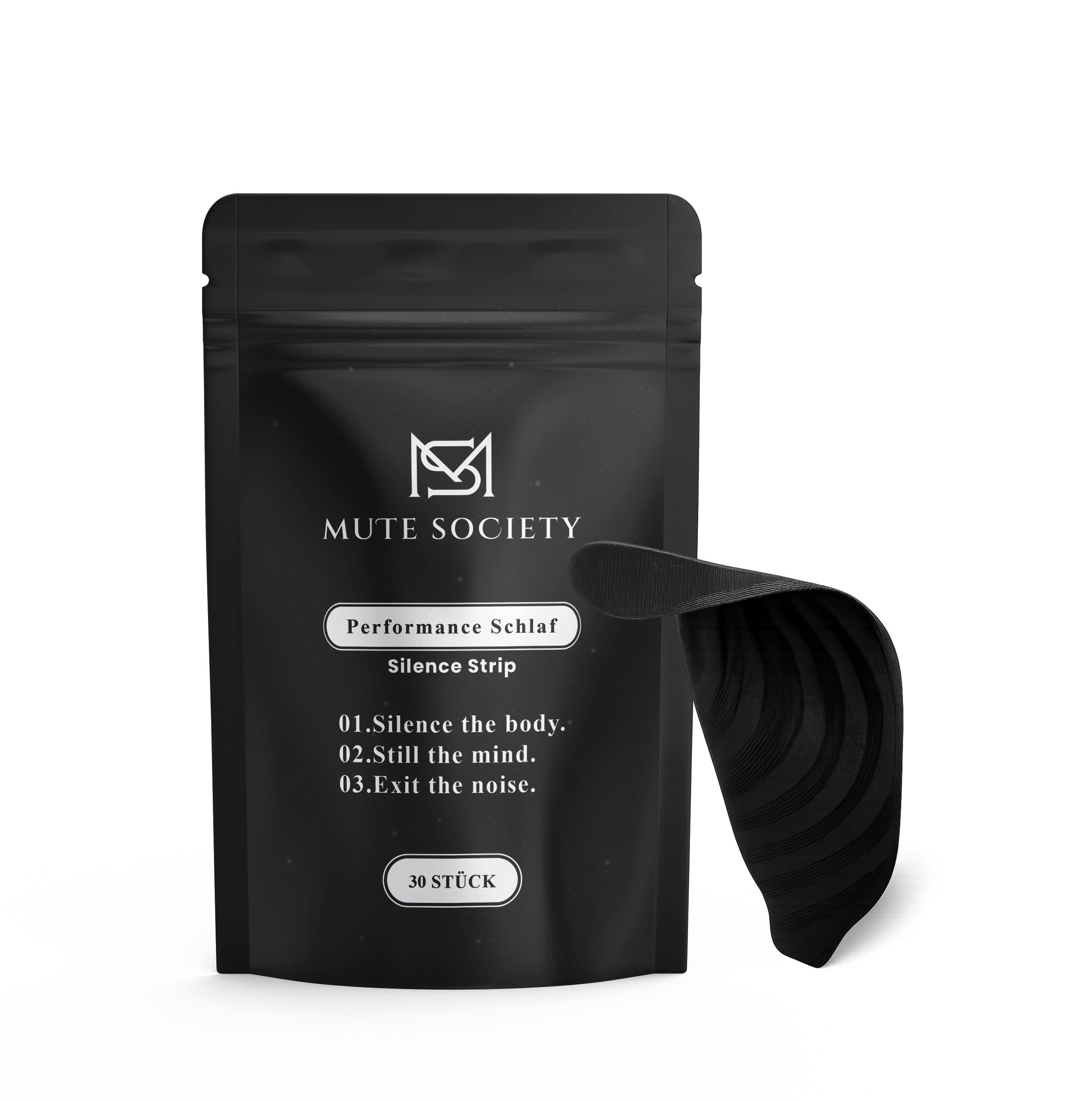 ZUKUNFTSENKEL Anti-Schnarch-Bandage Mouth Tape – 30 Stück Mundpflaster für besseren Schlaf (Erholsamer Schlaf, 30-tlg., Mehr Nasenatmung), Kann Schnarchen & Mundatmung reduzieren, schwarz, flexibel