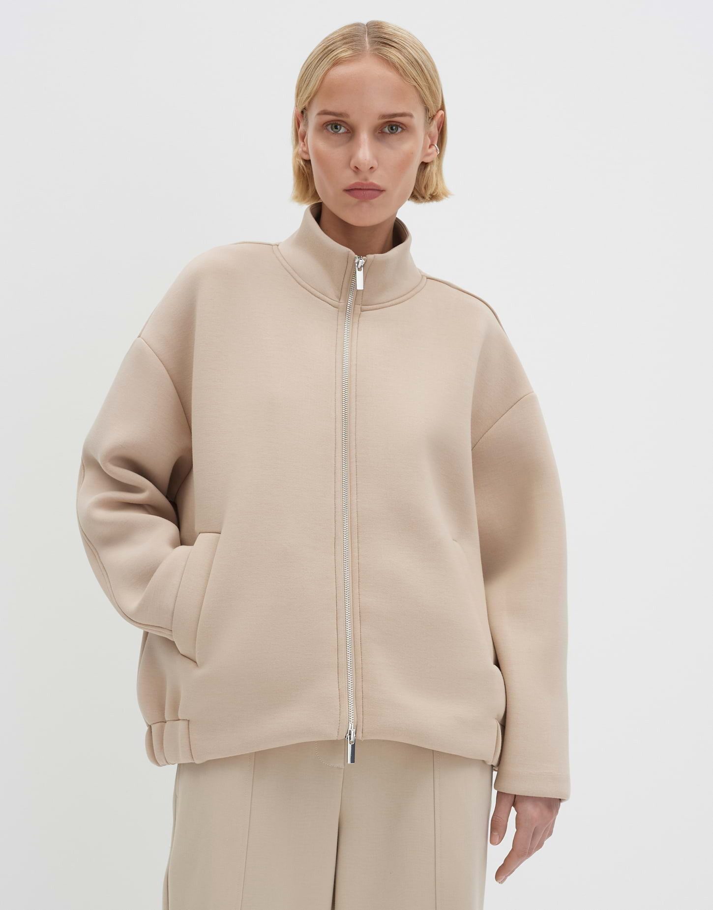 someday Sweatjacke UMIRA Oversized mit Ballonsaum im Rücken oversized, hint günstig online kaufen