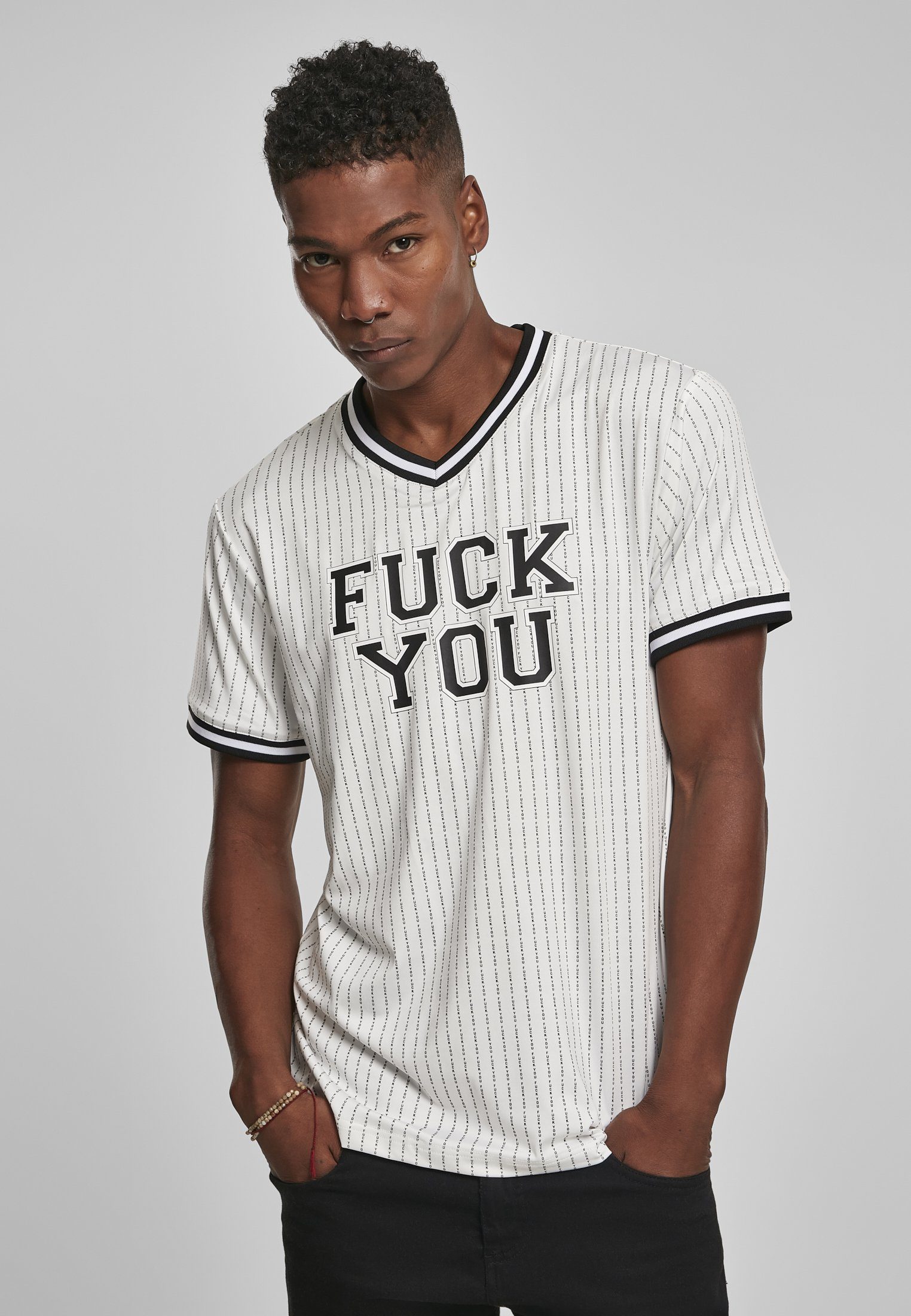 Jersey MisterTee Fuckyou (1-tlg) Herren Tee T-Shirt Mister