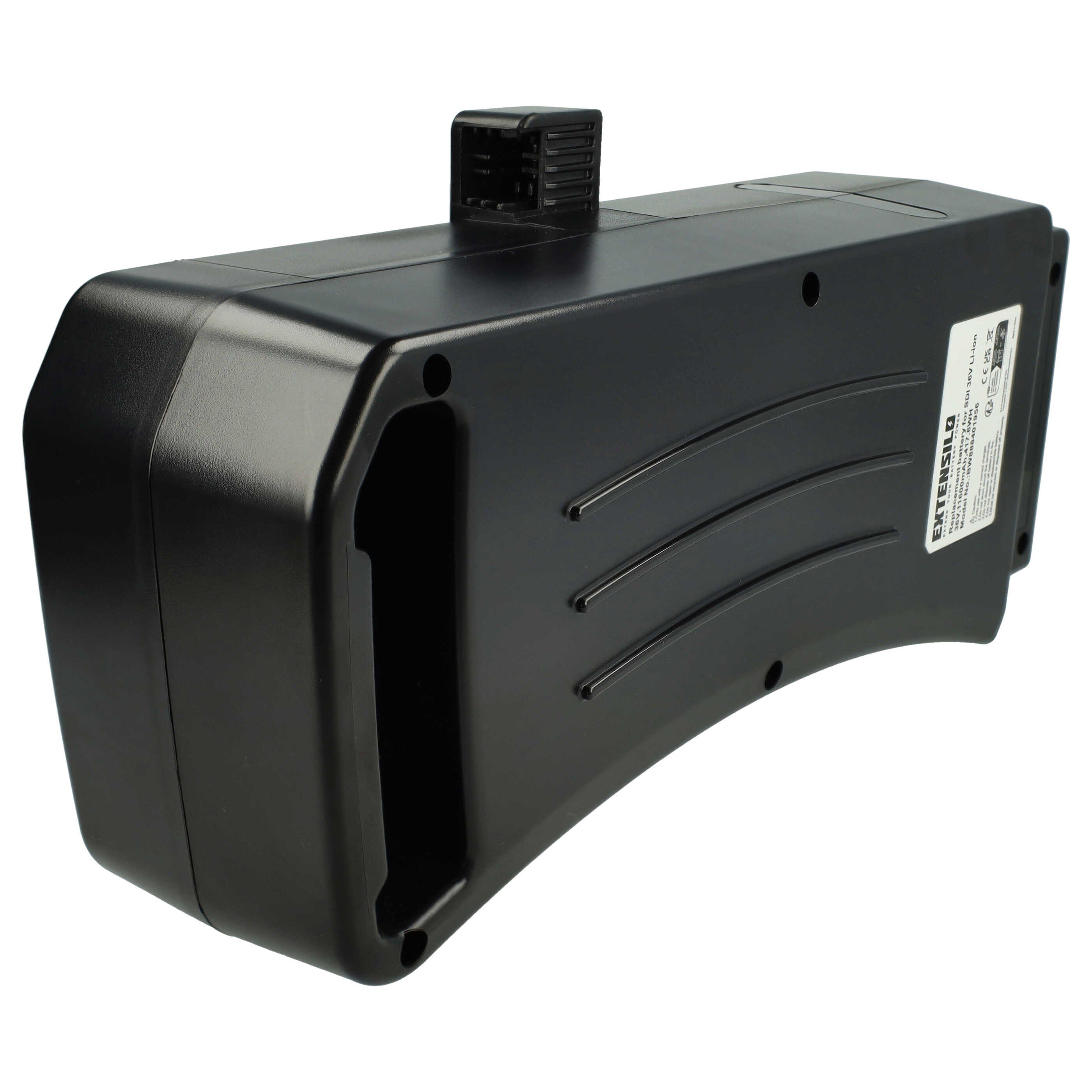 Extensilo Akku Ersatz für Prophete SDI-3611C, SDI-3610C für Fahrrad / E-Bike E-Bike Akku Akku Li-Ion 11600 mAh (36 V, 1 St), Leistungsfähiger Austausch-Akku für Pedelec, Elektrofahrrad, E-Bike
