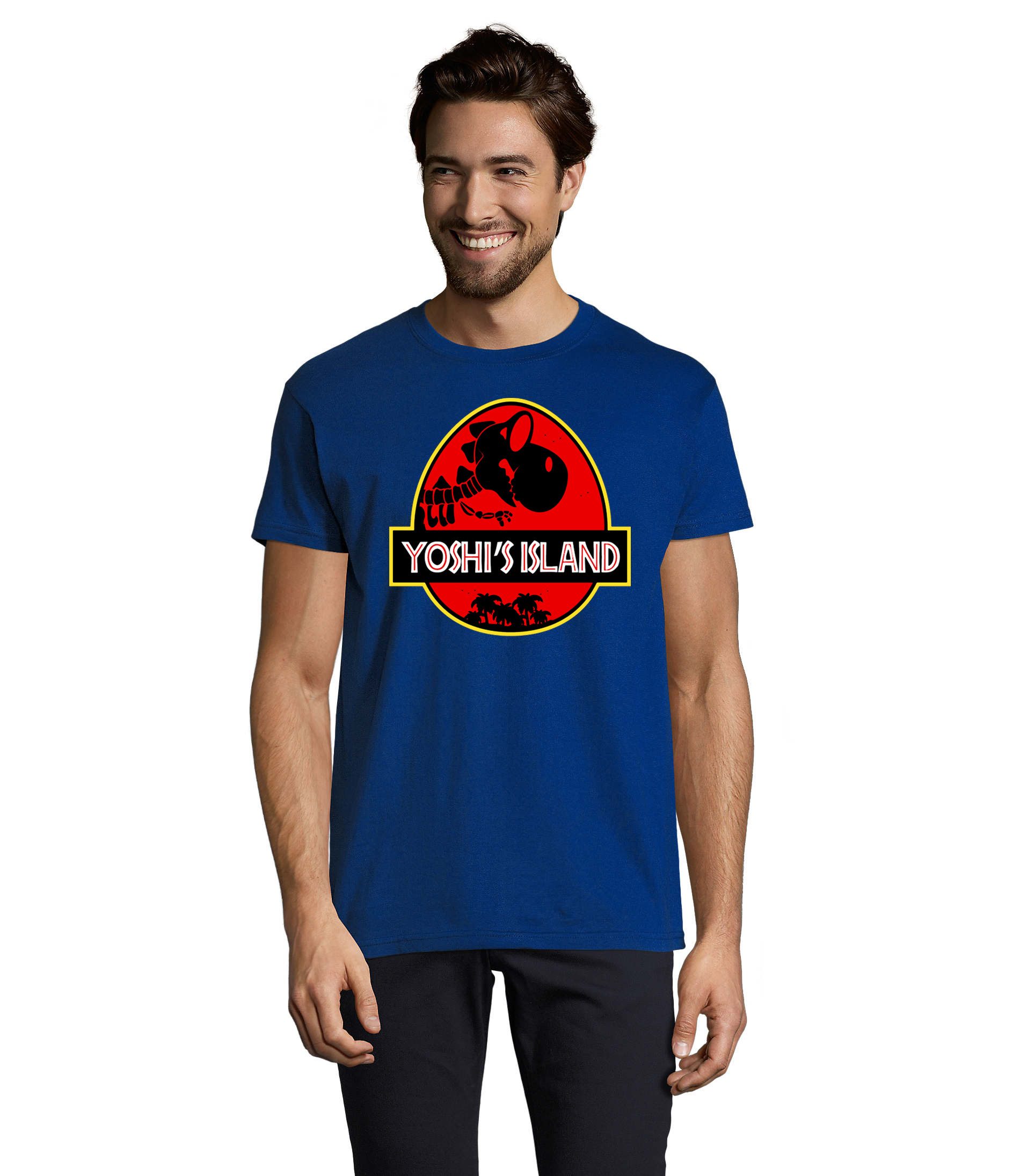 T-Shirt YoshI's Island Herren Tee Shirt Rundhals Retro Print Design