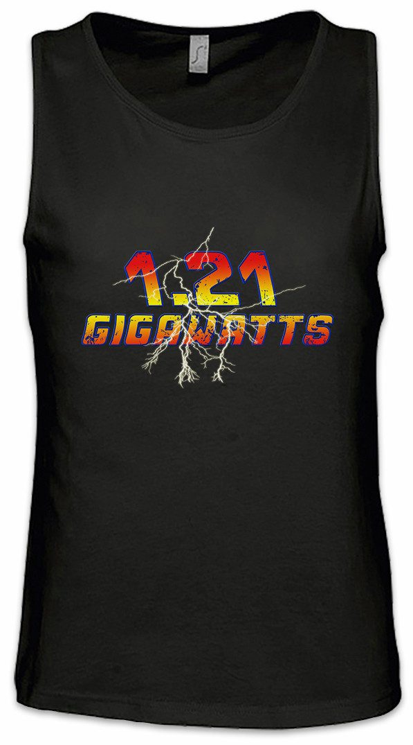 Tanktop 1.21 Gigawatts Ärmelloses T-Shirt Zurück Eighties In McFly Die Back