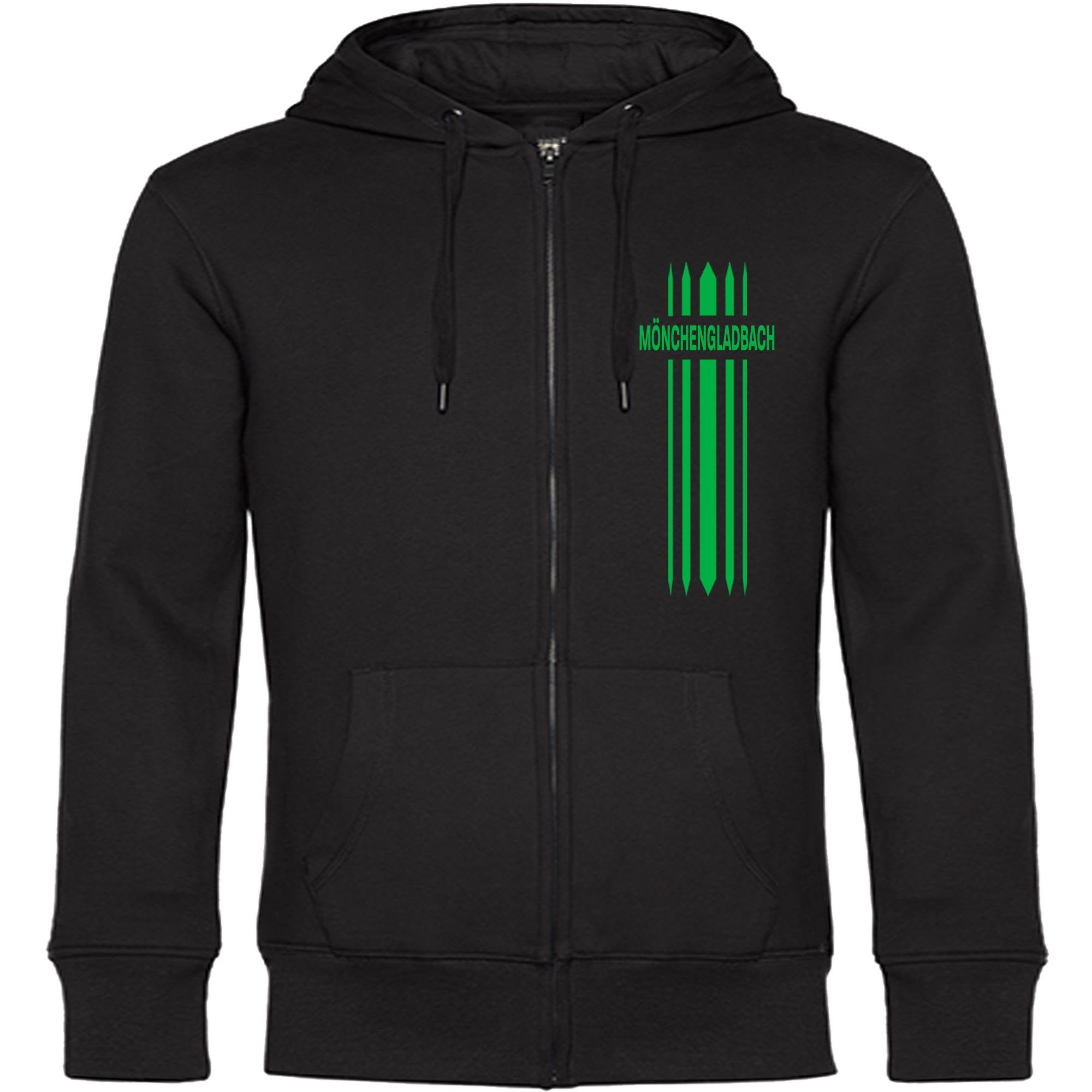 Kapuzensweatjacke Mönchengladbach - Streifen - Sweat