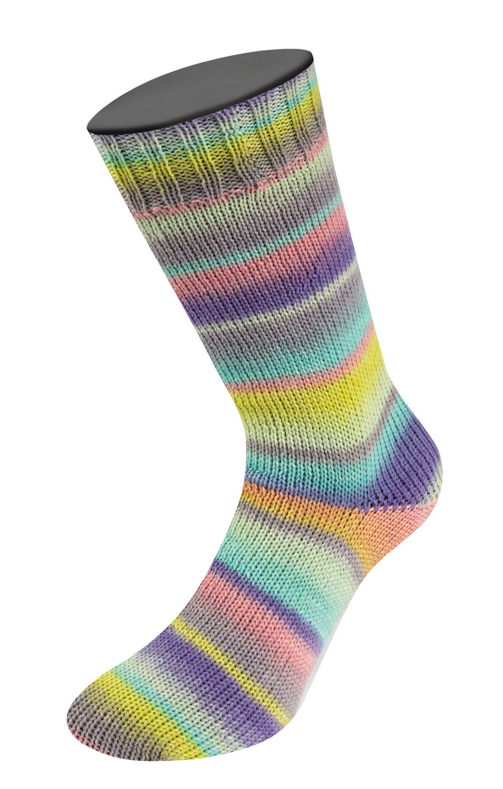 LANA GROSSA MEILENWEIT 100 g Special Effekts FONTANA Häkelwolle, 400 m (Sockenklassiker, waschmaschinenfest, garantiert filzfrei, extra strapazierfähig), 100 g