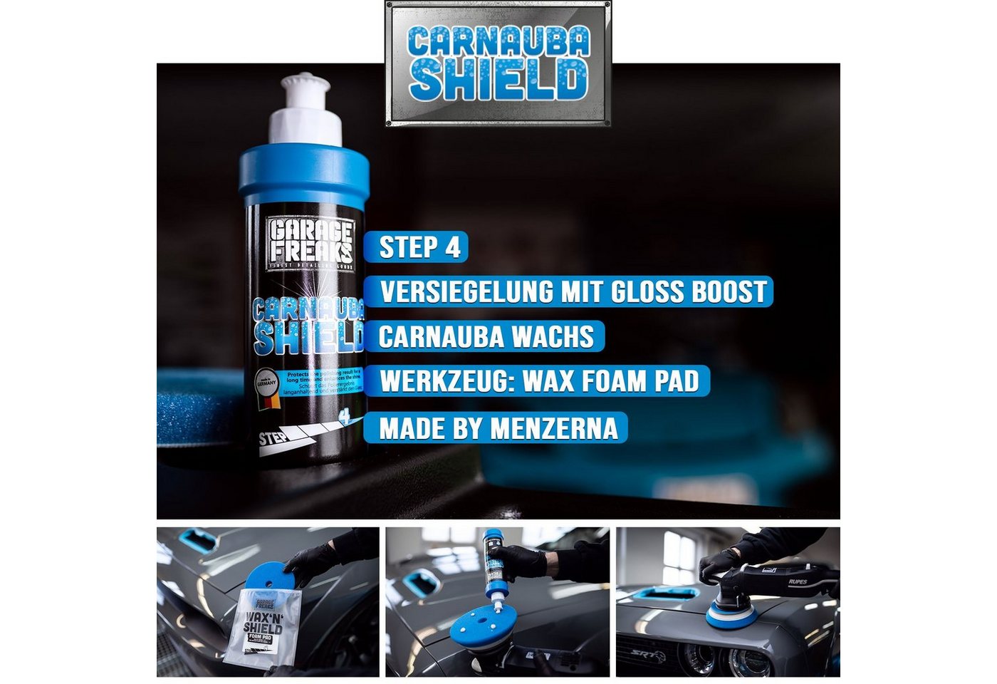Thumbnail - Garage Freaks Versiegelung, Polituren & Wachs made by menzerna - 250 ml Autopolitur (Wax Sealant, Protection Carnauba Sh...