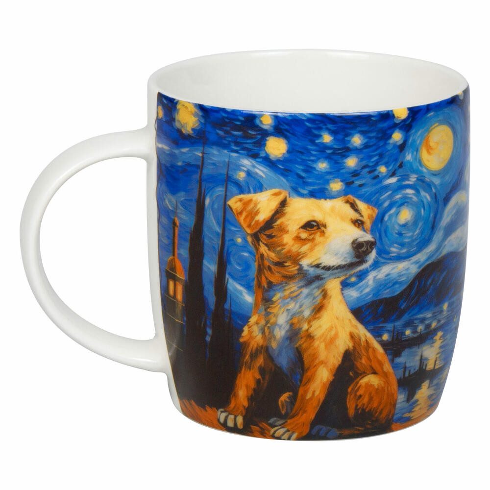 Könitz Becher Arty Animals - Van Goghs Dog, 400 ml, New Bone China