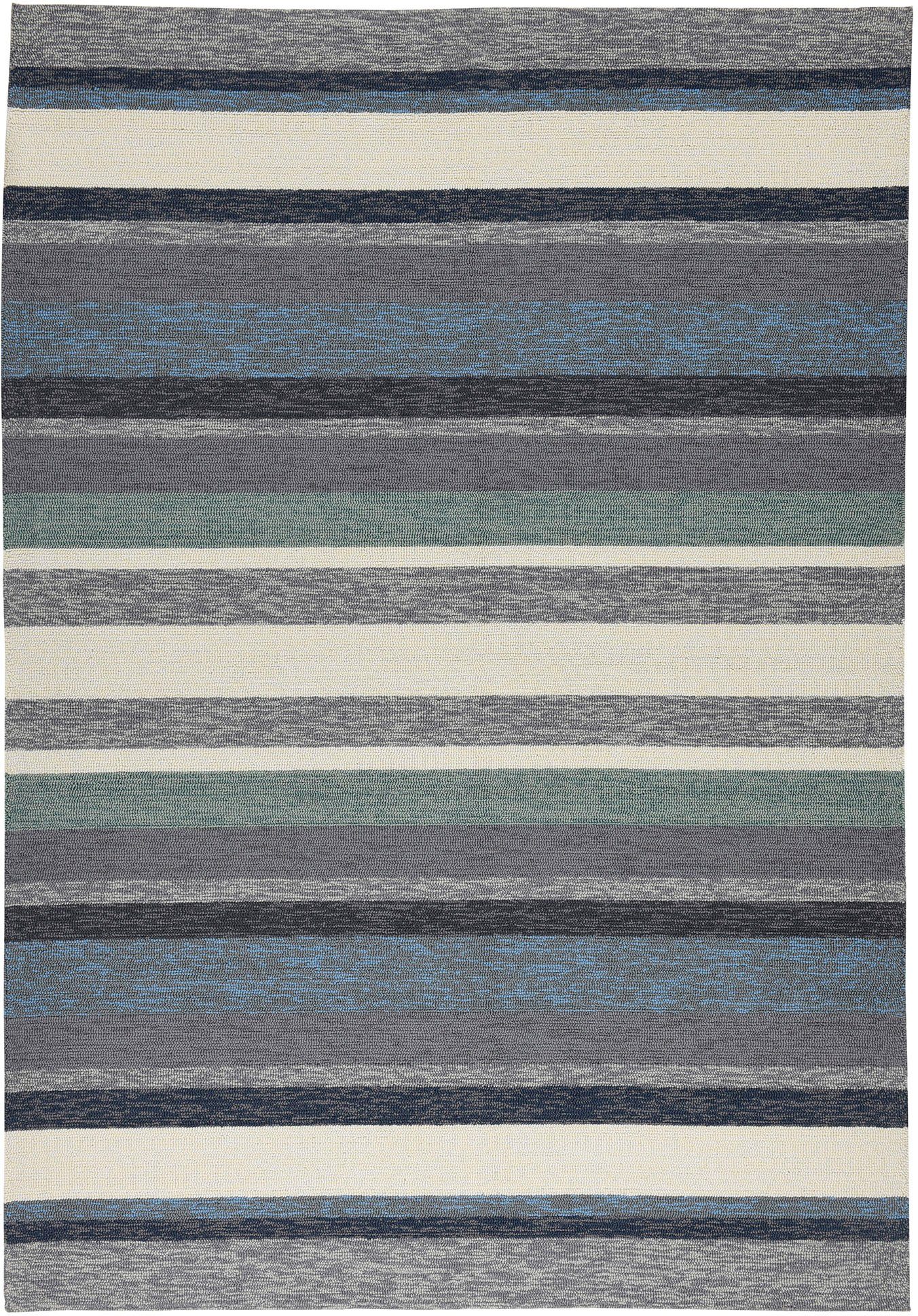 Gino Falcone Teppich Rosetta-Stripes, rechteckig, Höhe: 20 mm, In- und Outdoor geeignet, Wohnzimmer