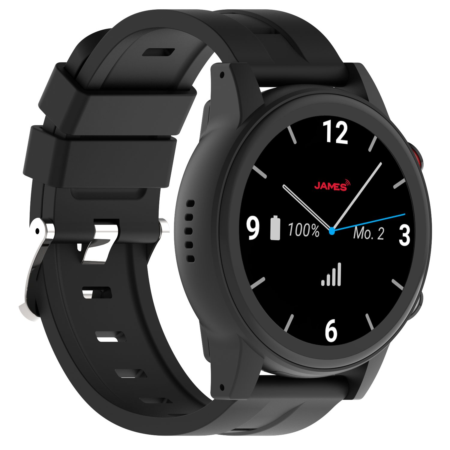 JAMES R9 Notruf- und Sicherheitsuhr für Senioren – Sturzerkennung Smartwatch, Geliefert mit EU-Roaming SIM-Karte (Roaming SIM)