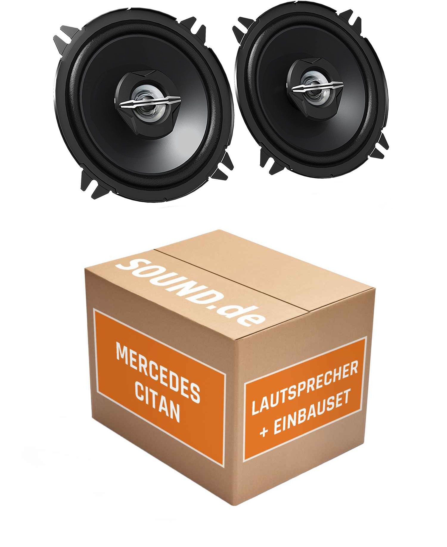 JUST SOUND best choice for caraudio Lautsprecher Boxen Einbauset JVC CS-J520 Mercedes Citan W415 Auto-Lautsprecher (30 W)