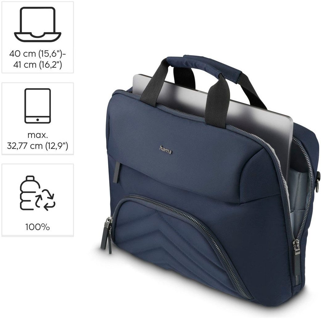 Hama Laptoptasche Laptoptasche für 15,6" - 16,2" (Tragegurt, Tabletfach, 3 extra Fächer)