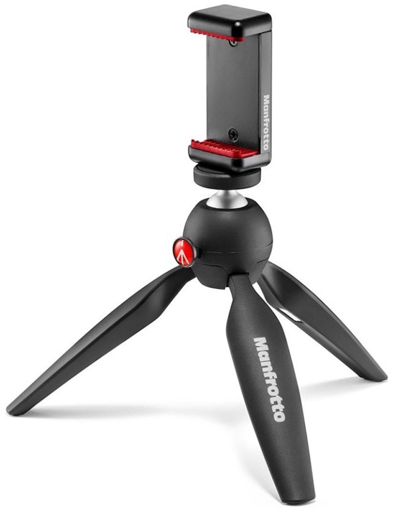 Manfrotto PIXI Mini-Stativ mit Smartphone-Klemme Stativhalterung