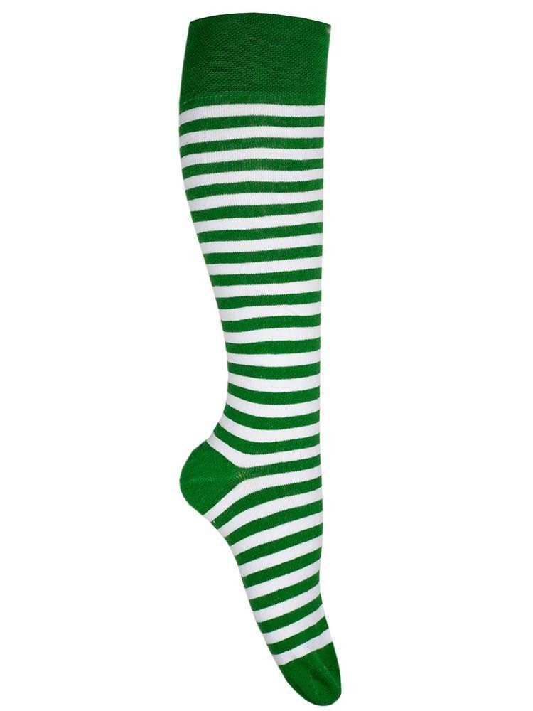 Goldschmidt Kostüme Kniestrümpfe Ringelstrümpfe Ringelsocken Kniestrümpfe grün weiß 43/46