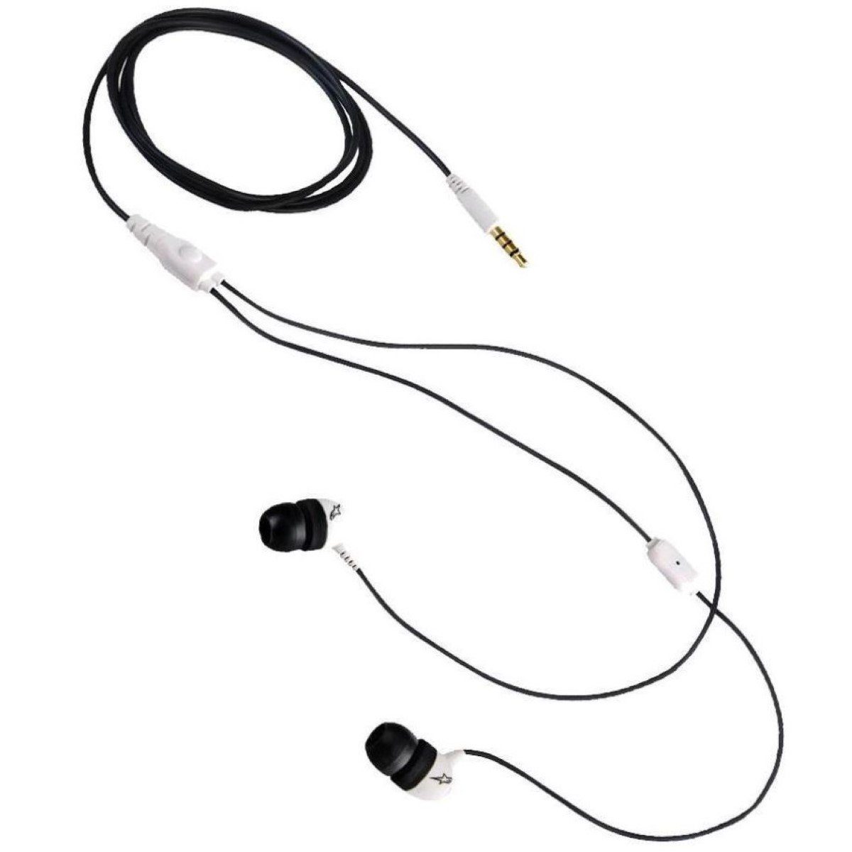 Aerial7 Sumo In-Ear Headset Mikrofon 3,5mm Weiß Headset (Mikrofon, 3,5mm, Kopfhörer mit Mikrofon Ohrpolster in drei Größen)