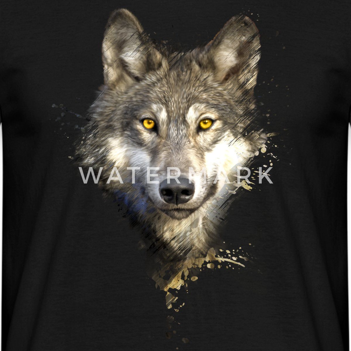 Spreadshirt T-Shirt Wolf Motiv Einsamer Wolf günstig online kaufen