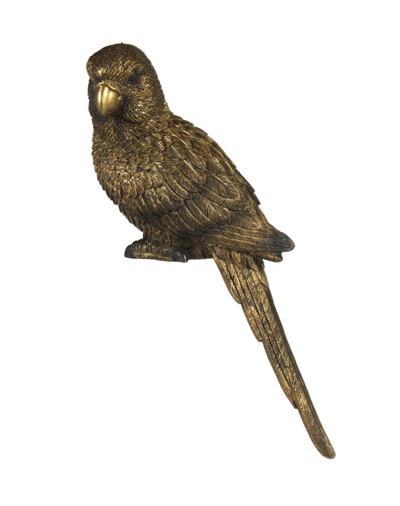 Kaufhaus le petit Kantenhocker Deko Papagei Kakadu Sittich Wellensittich Ara Vogel Figur Skulptur, Dekofigur Dekoskulptur Dekoobjekt Tierfigur aus Polyresin (Kunststein)