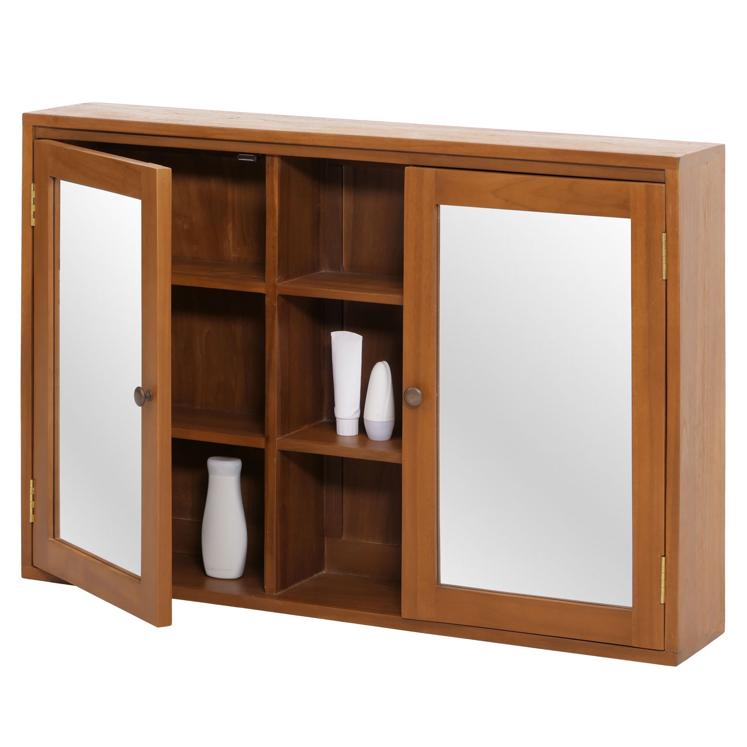 MCW Badspiegel MCW-M85-S-100, Grade B-Teakholz besticht durch lange Lebensdauer