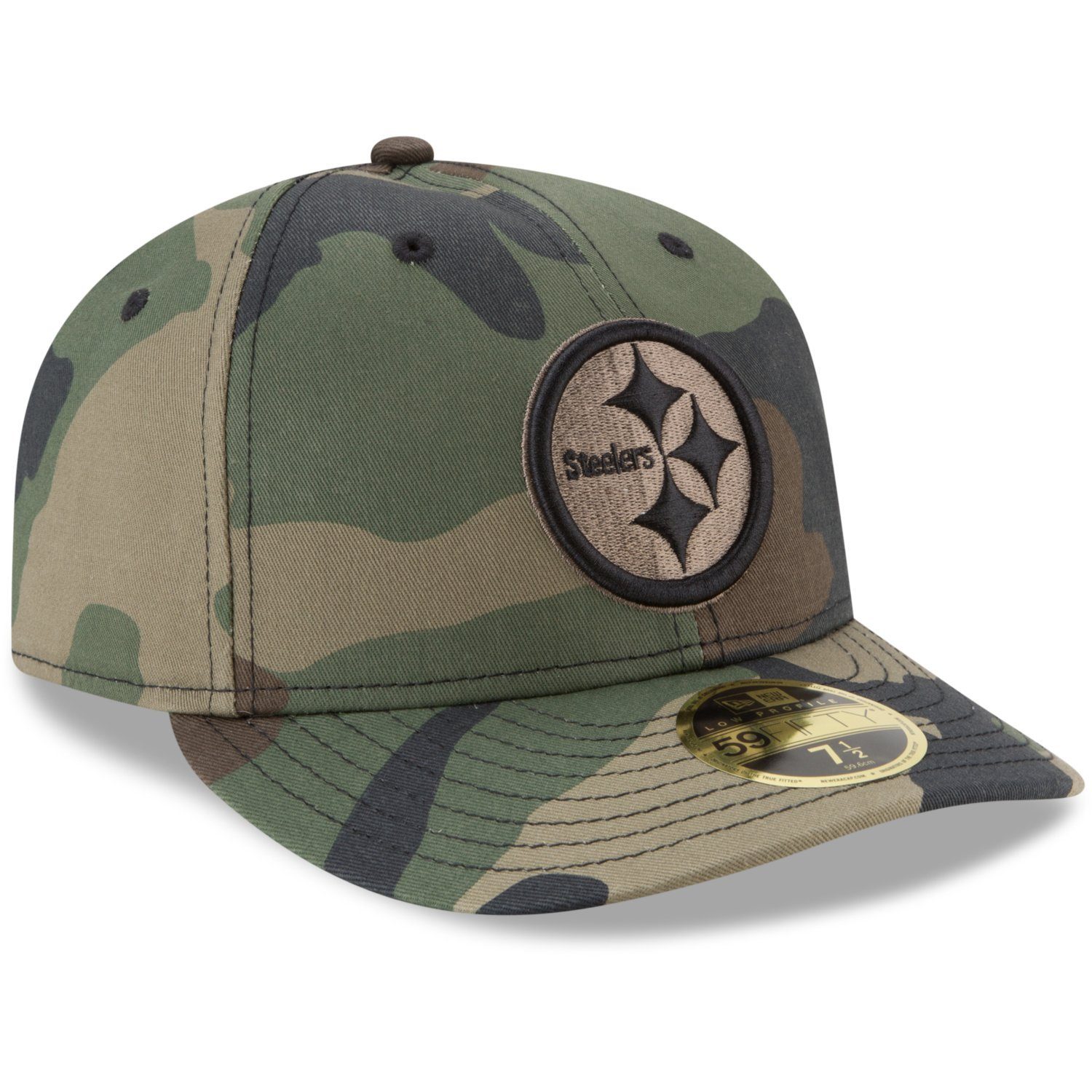 New Era Fitted Cap 59Fifty woodland Pittsburgh Steelers Profile Teams Low NFL