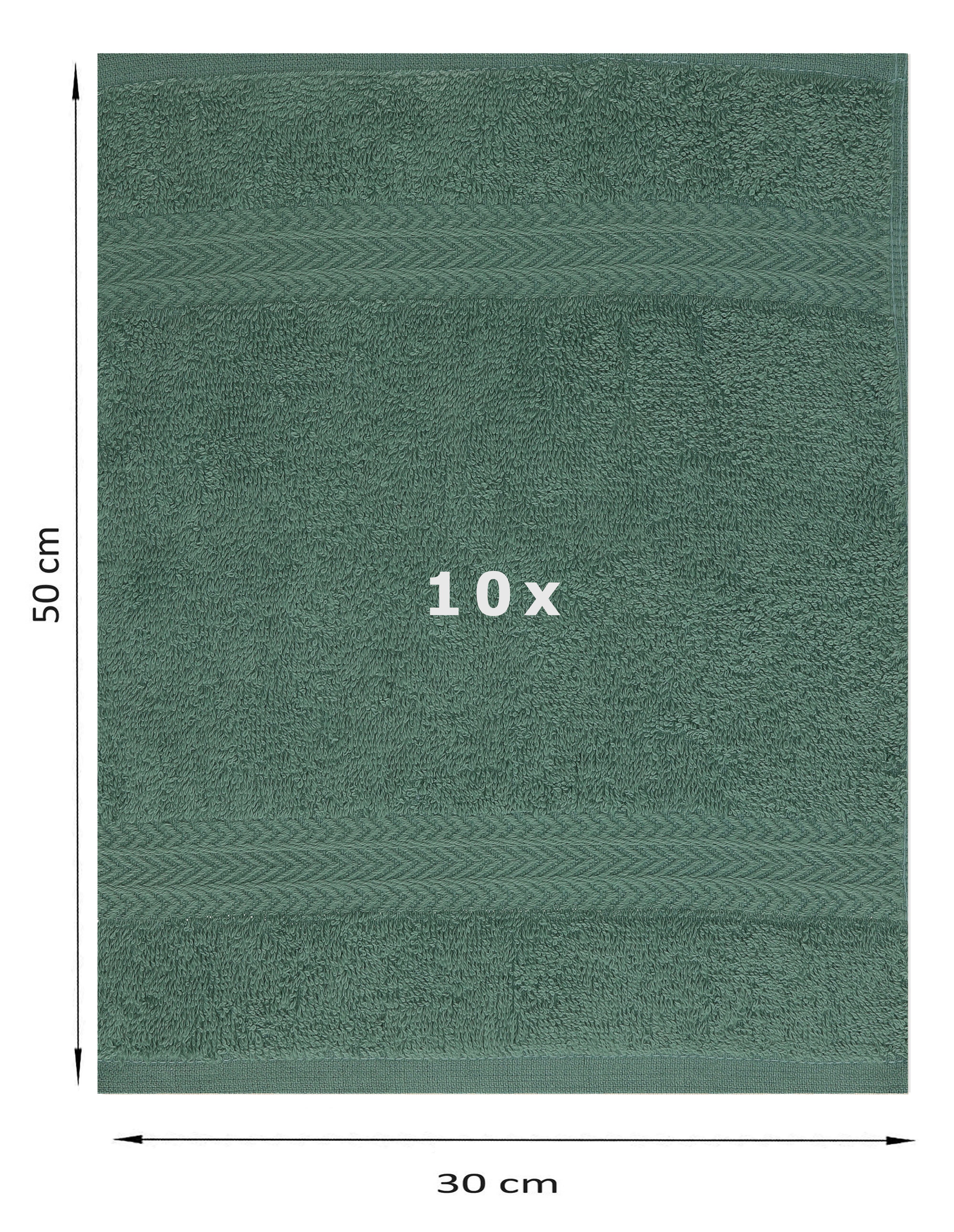 Betz Gästehandtücher 10 tlg. Gästehandtücher-Set PREMIUM 100 % Baumwolle 30 günstig online kaufen