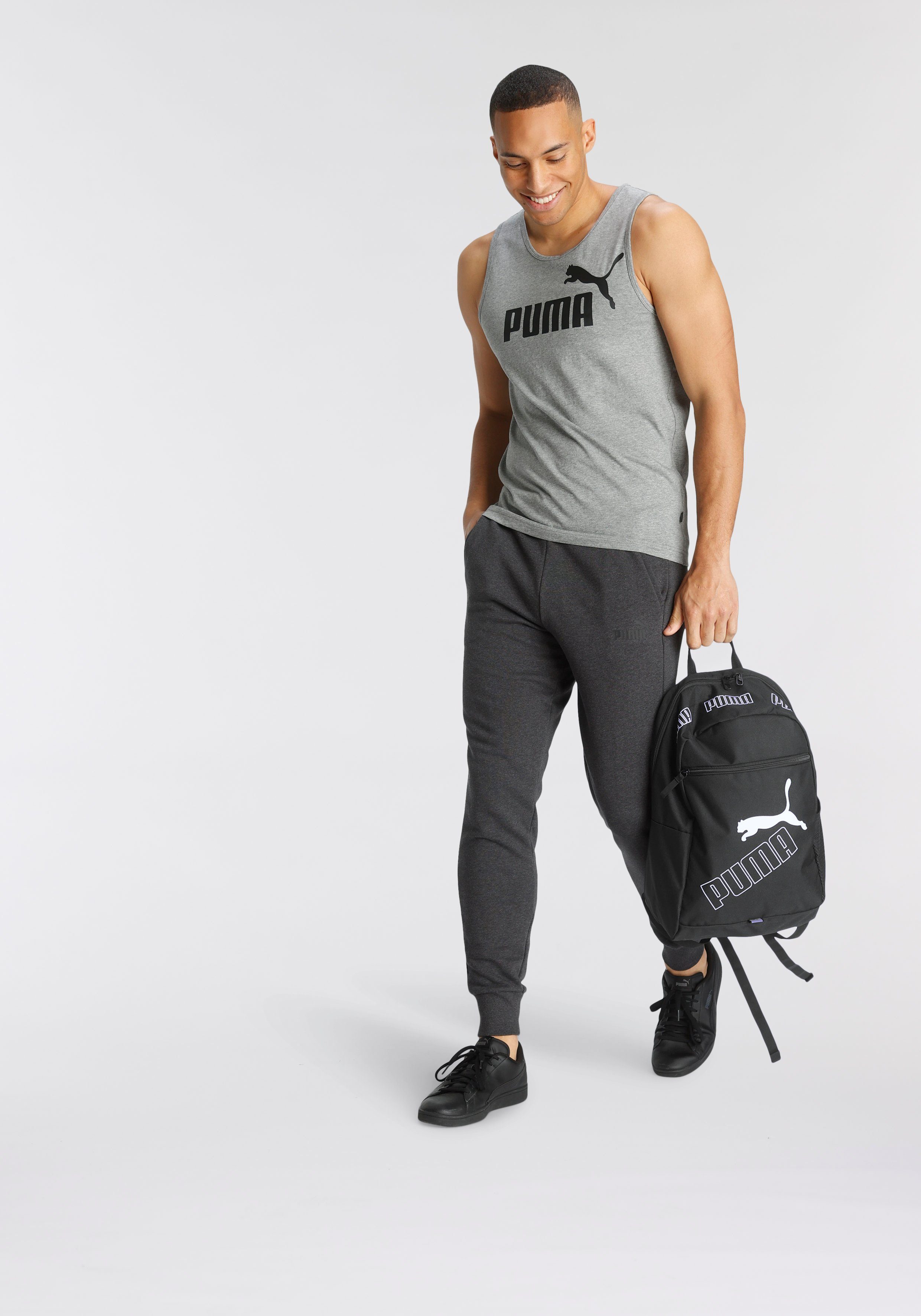 Gray TANK Heather Medium PUMA Tanktop ESS