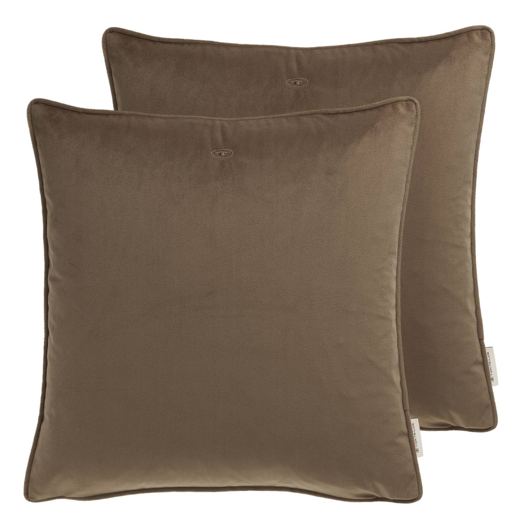 TOM TAILOR Kissenhülle VELVET SIGNATURE Zierkissenhülle, günstig online kaufen