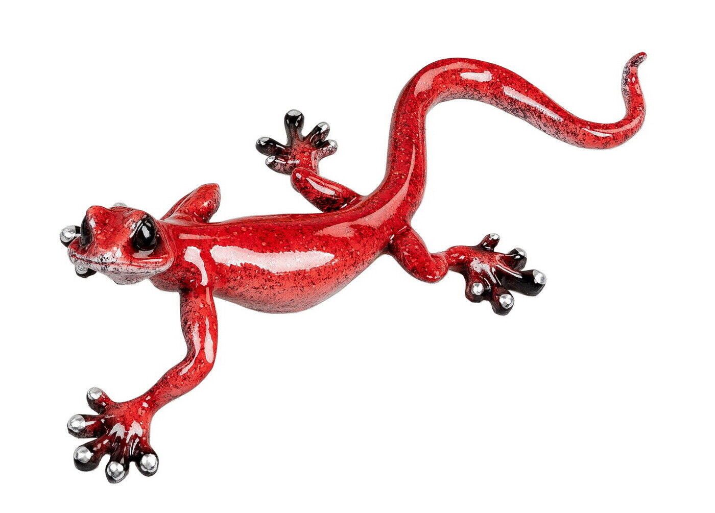Tierfigur Wanddeko Gecko Deko Figur Lurch Eidechse Drachen Skulptur Objekt