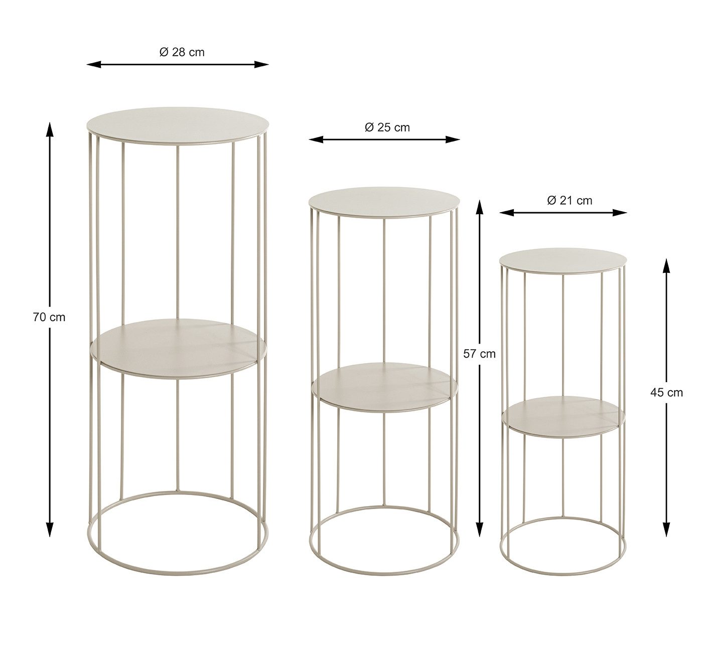 freiraum Blumentisch 54182 (3er Set), (3er günstig online kaufen