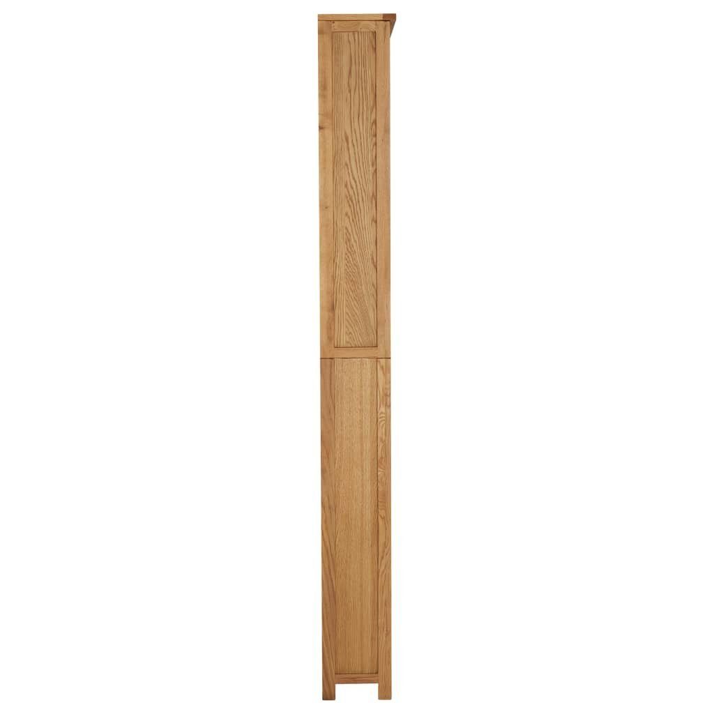 vidaXL Bücherregal 90 x 225 x 200 cm Bücherregal 7 Fächer 90x22,5x200 cm Massivholz Eiche