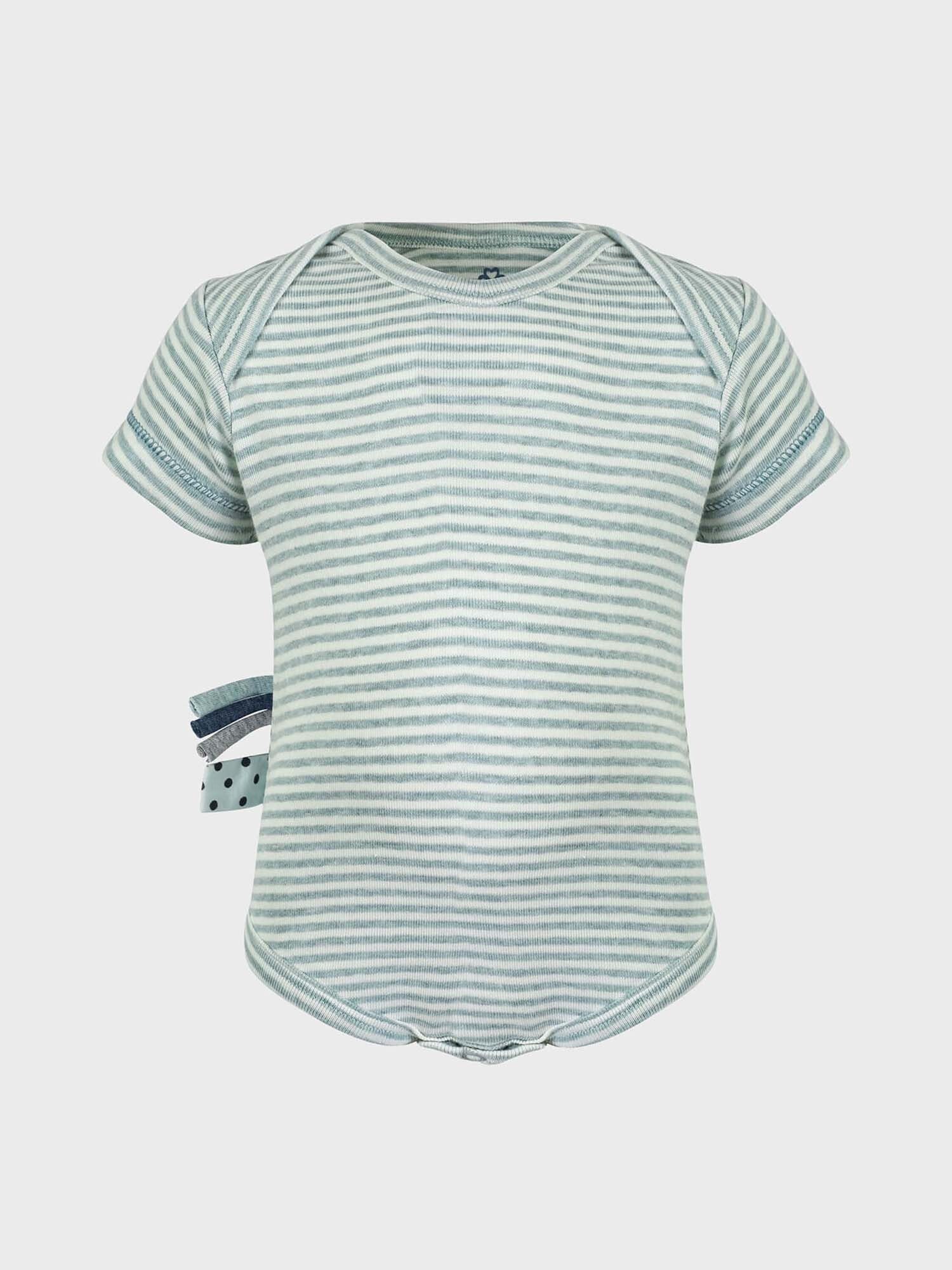 Kurzarmbody Baby Kurzarm-Body aus Bio-Baumwolle, gestreift