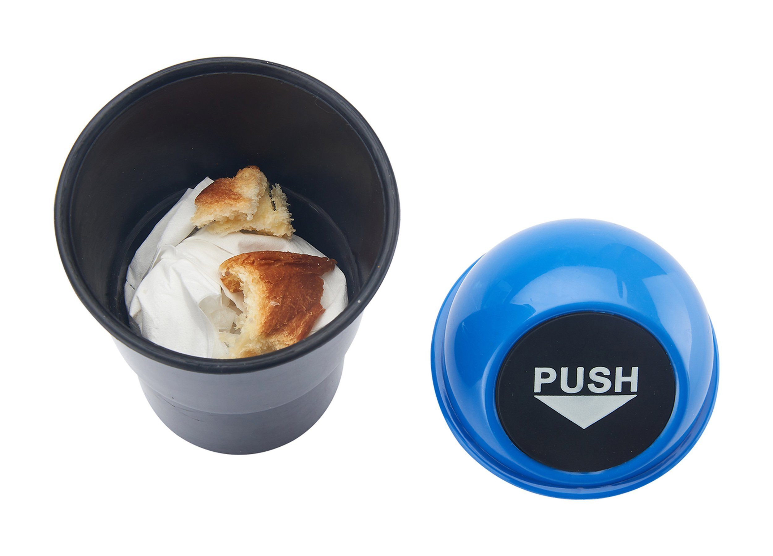 2x Auto Mülleimer Mini - Mit Müllsäcken - Für Sauberes Auto Innenraum - Schwarz & Praktisch