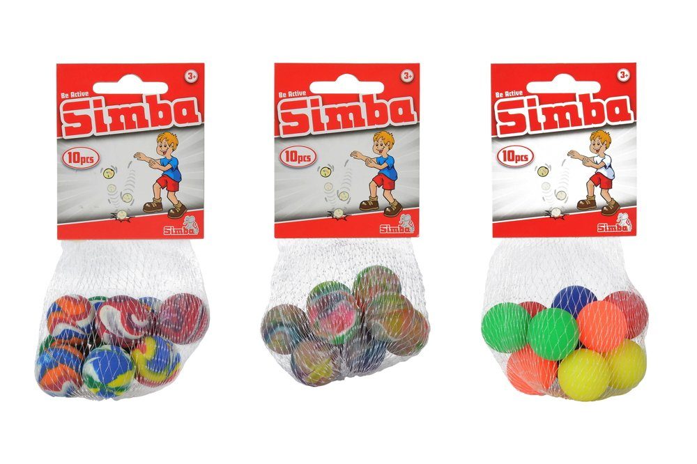 SIMBA Spielzeug-Gartenset Outdoor Spielzeug 10 Sprungbälle im Netz zufällige Auswahl 107358168