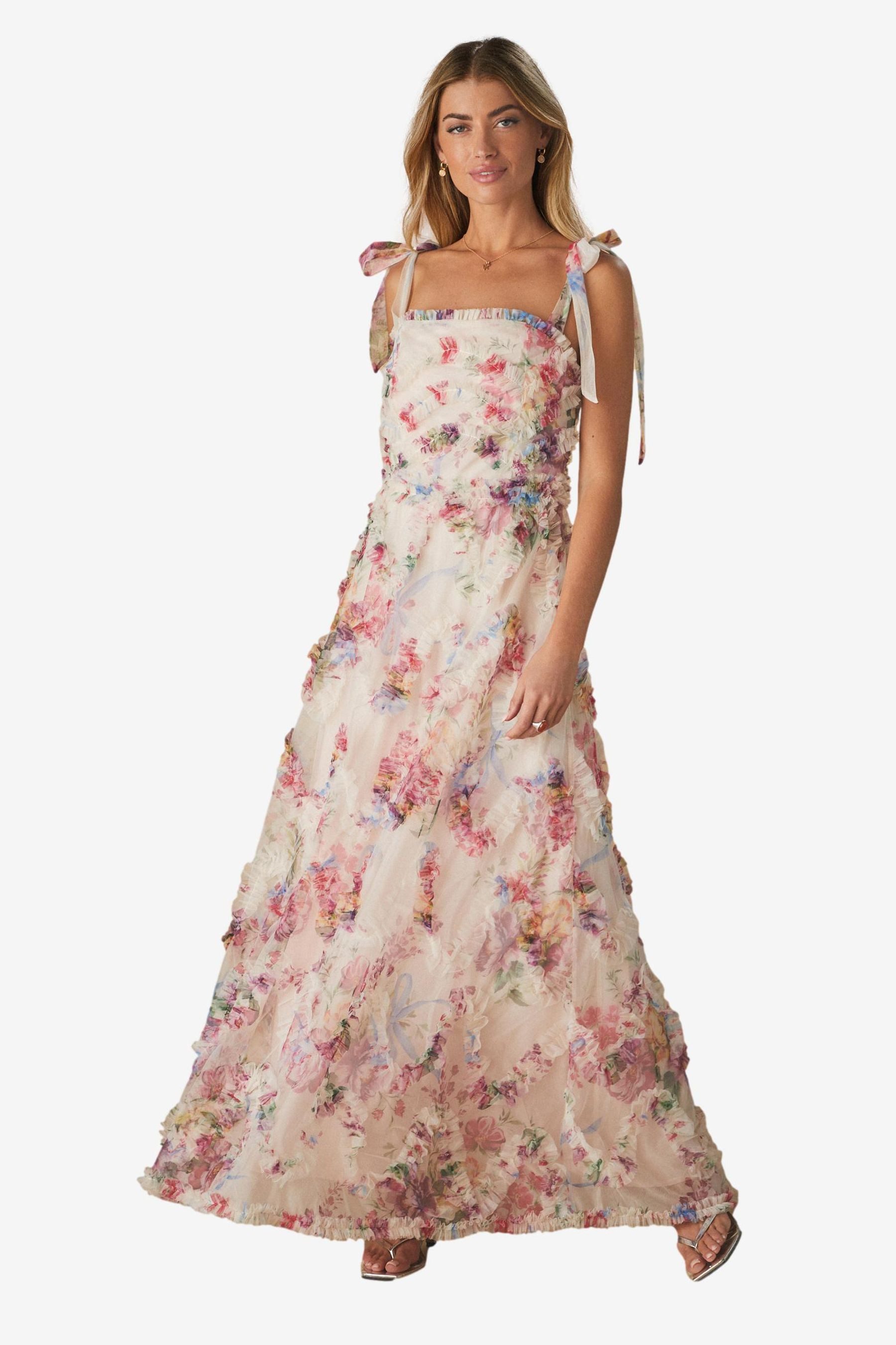 Next Maxikleid Festliches Maxikleid mit Mesh, günstig online kaufen
