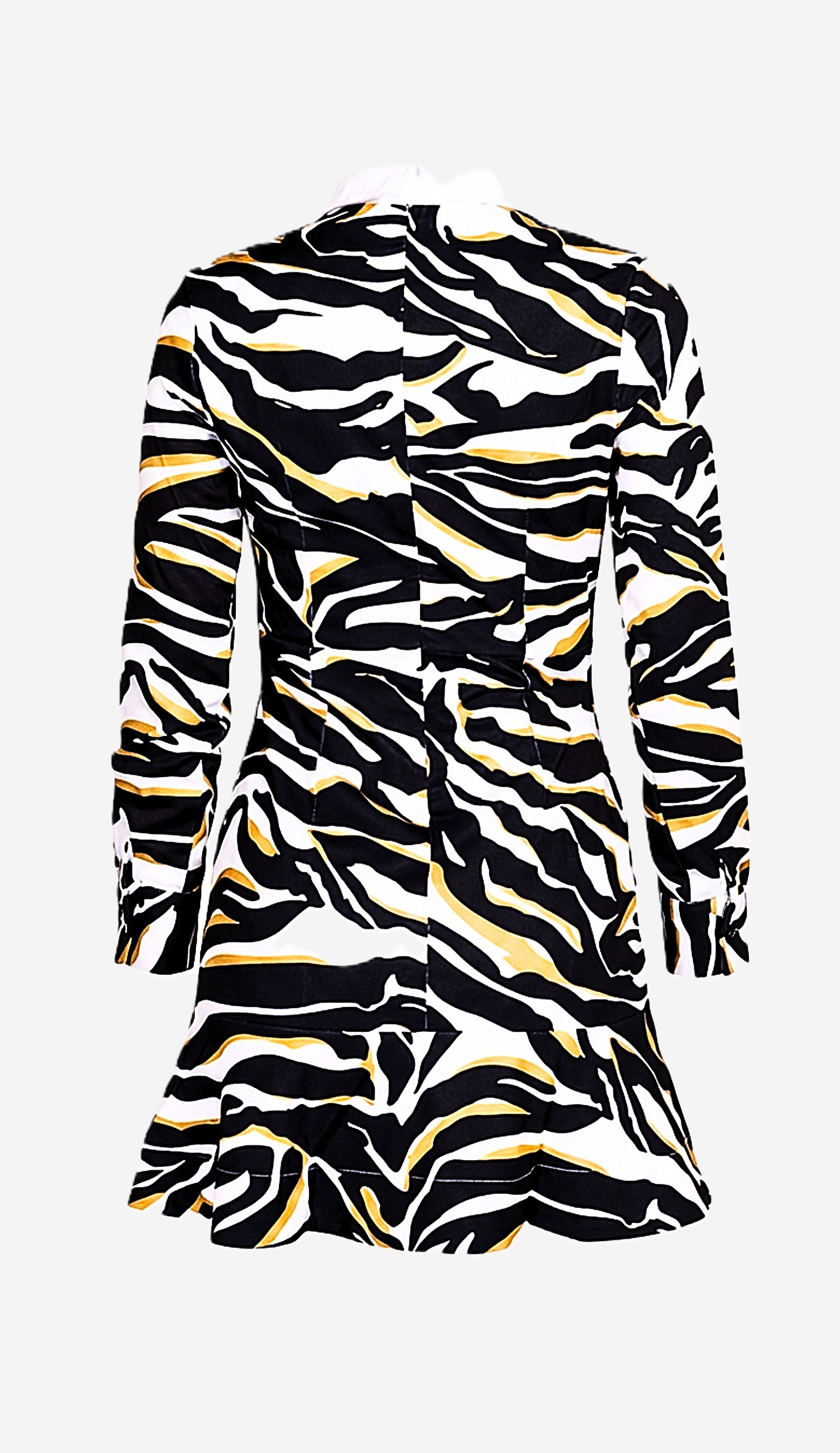 Be Noble Druckkleid Safari Cooles mit schwingendes Minikleid mit Animaldruck – Bild 4 von 5