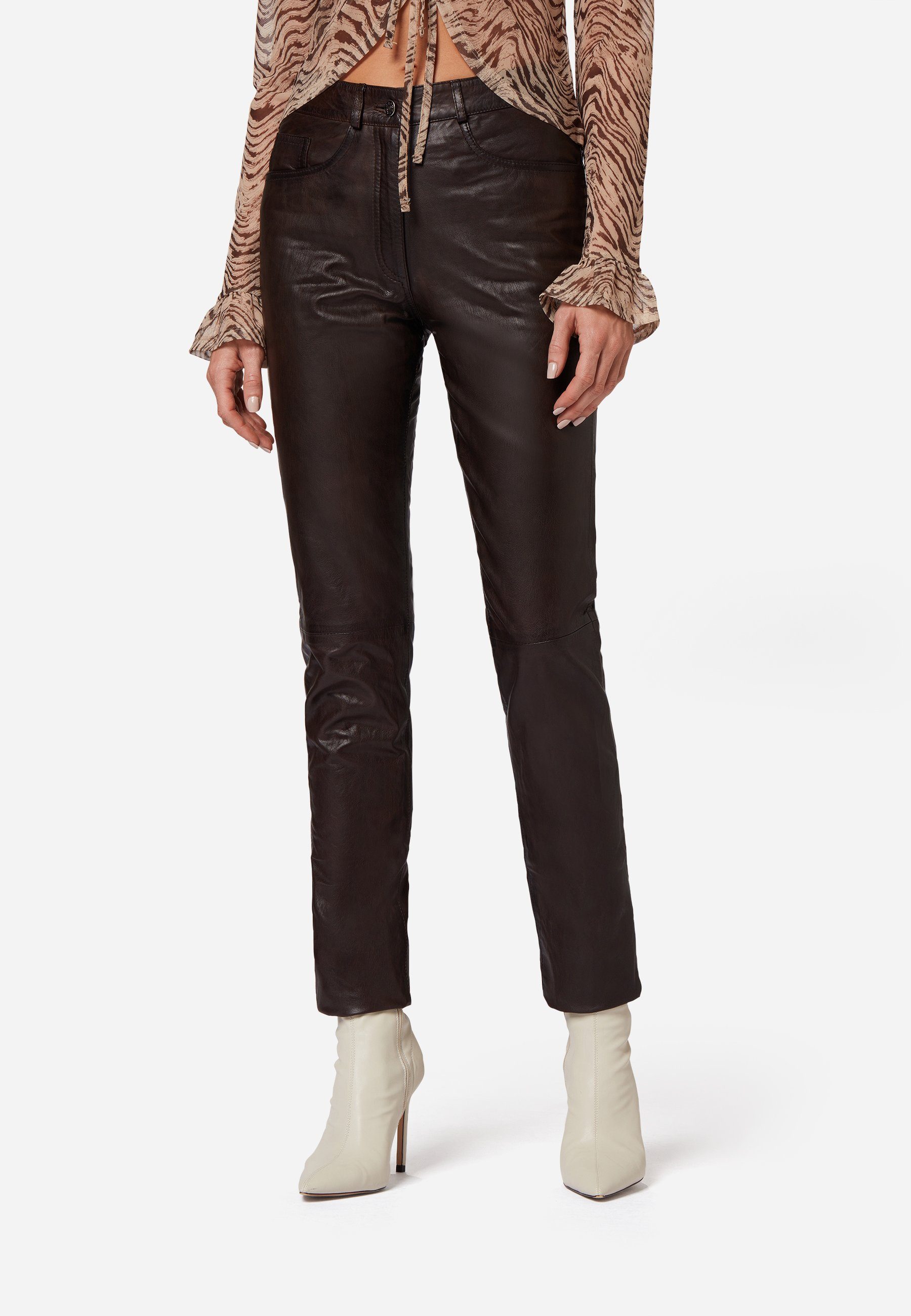 RICANO Lederhose 9809 hochwertiges Lammleder günstig online kaufen