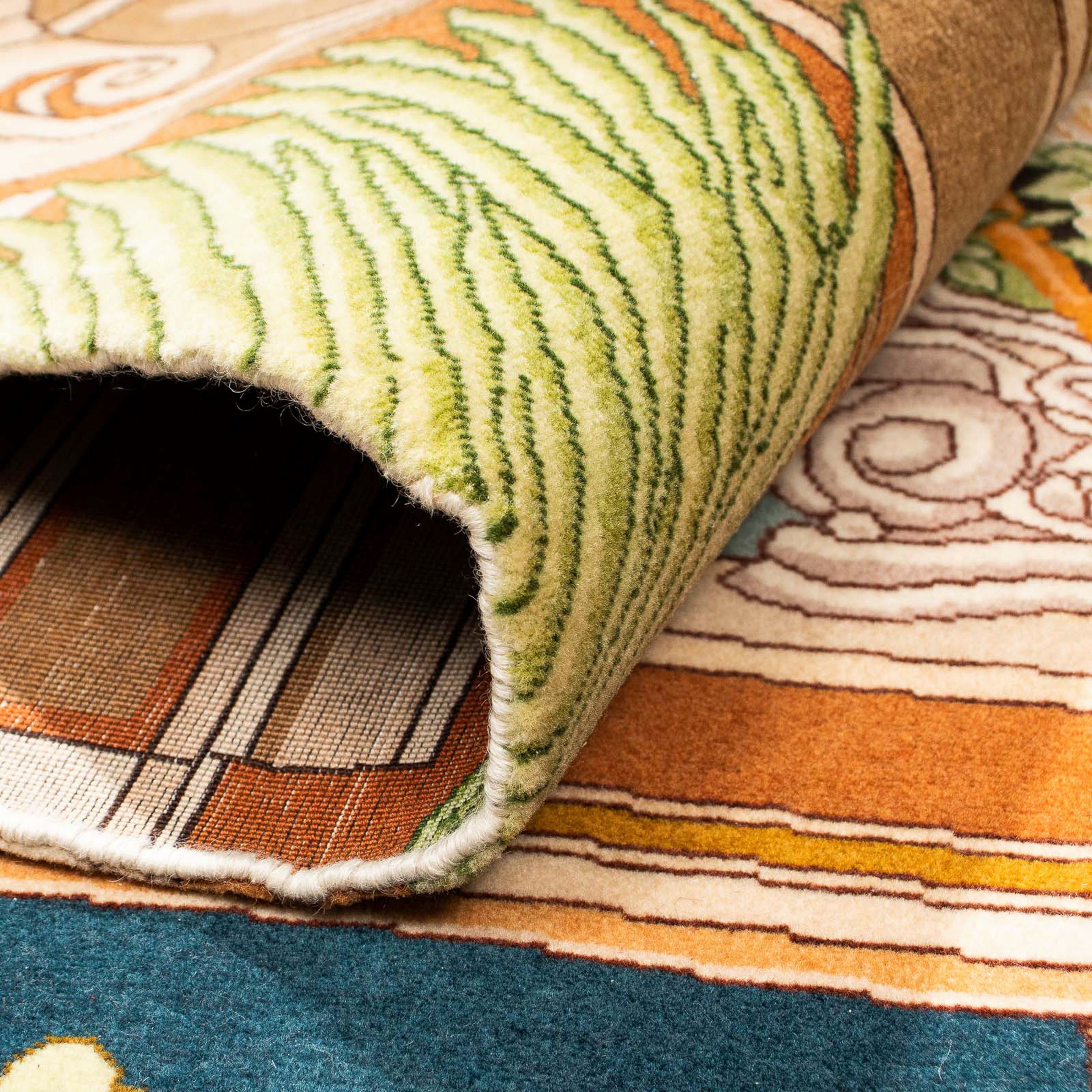 Orientteppich Perser - Täbriz mehrfarbig, mit x Höhe: morgenland, 7 - - 290 cm 198 mm, Wohnzimmer, Zertifikat Royal - Einzelstück rechteckig, Handgeknüpft