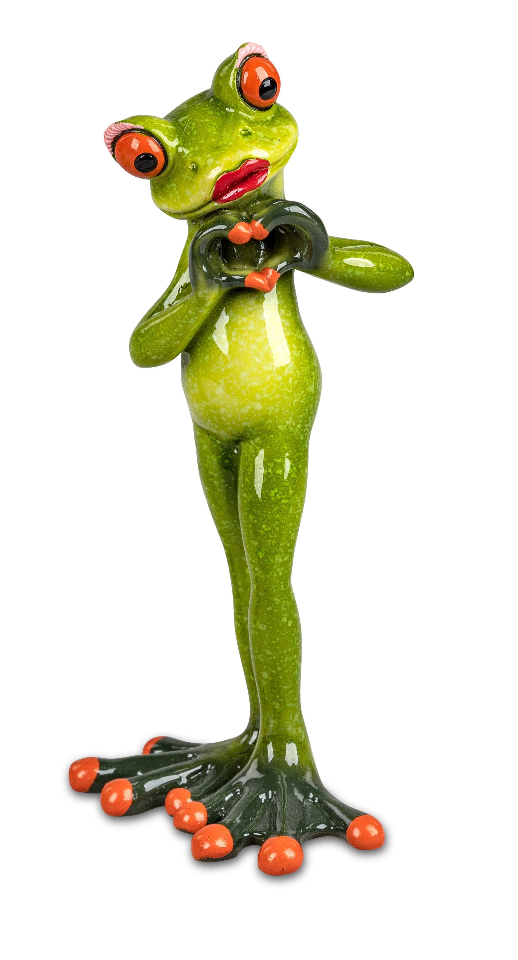 formano Dekofigur Frosch Mann oder Frau Hände gefaltet zum Herz aus Froschh günstig online kaufen