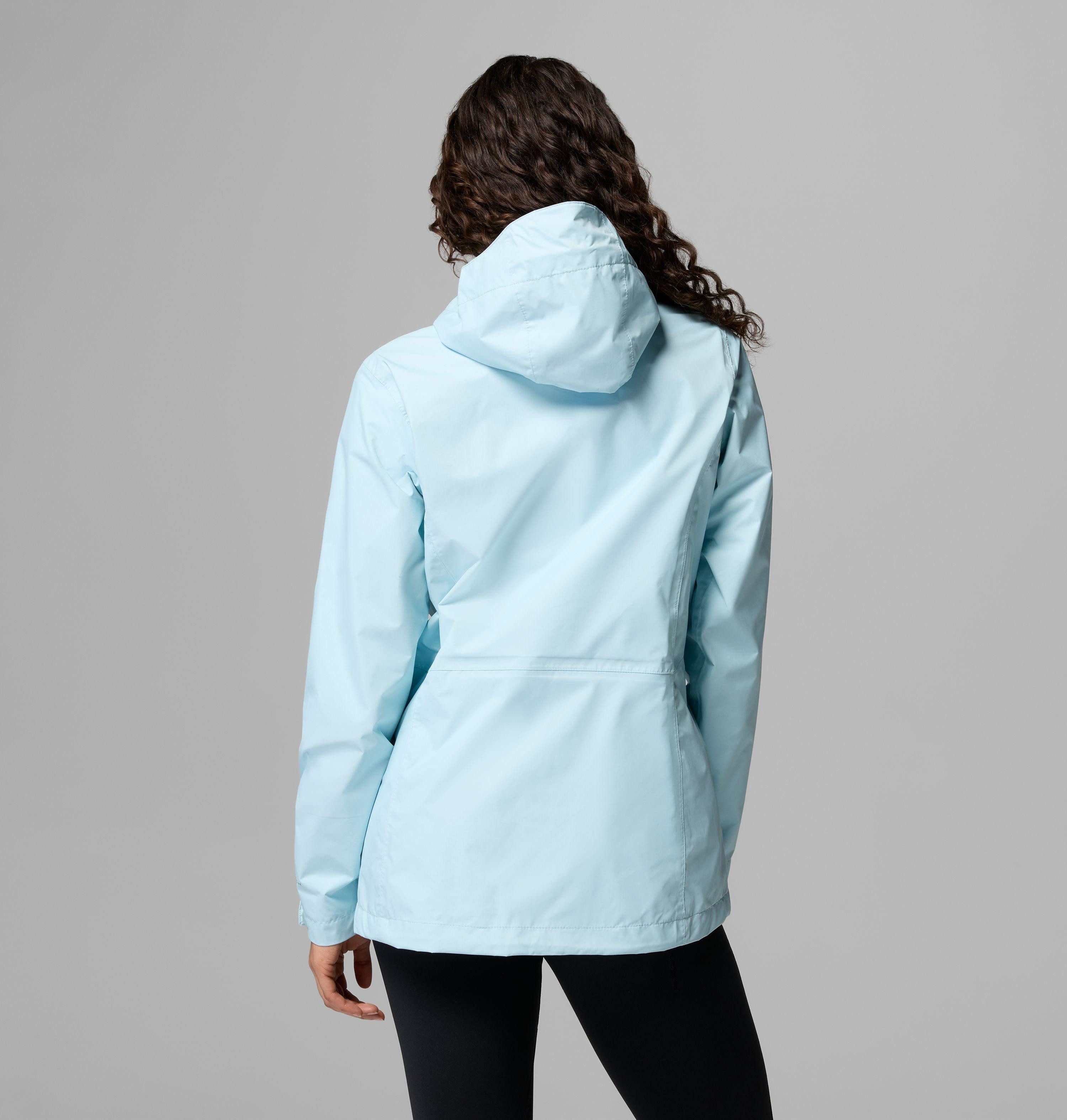 Columbia Regenjacke Pouring Adventure III Jacket mit per Gummizug verstellbarer Kapuze, wasserdicht, winddicht – Bild 4 von 5