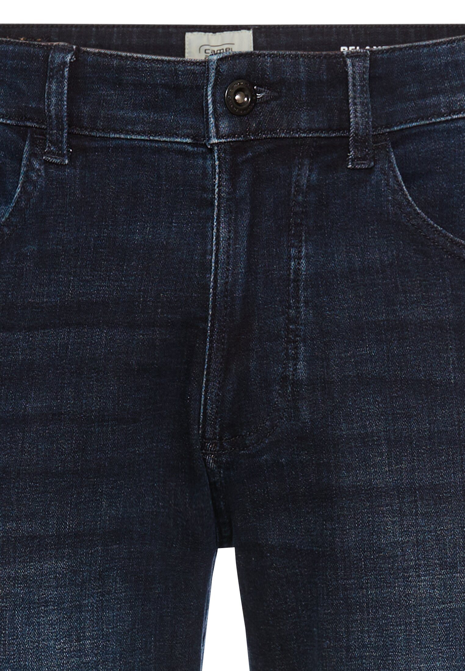 camel active Regular-fit-Jeans mit Leder-Badge