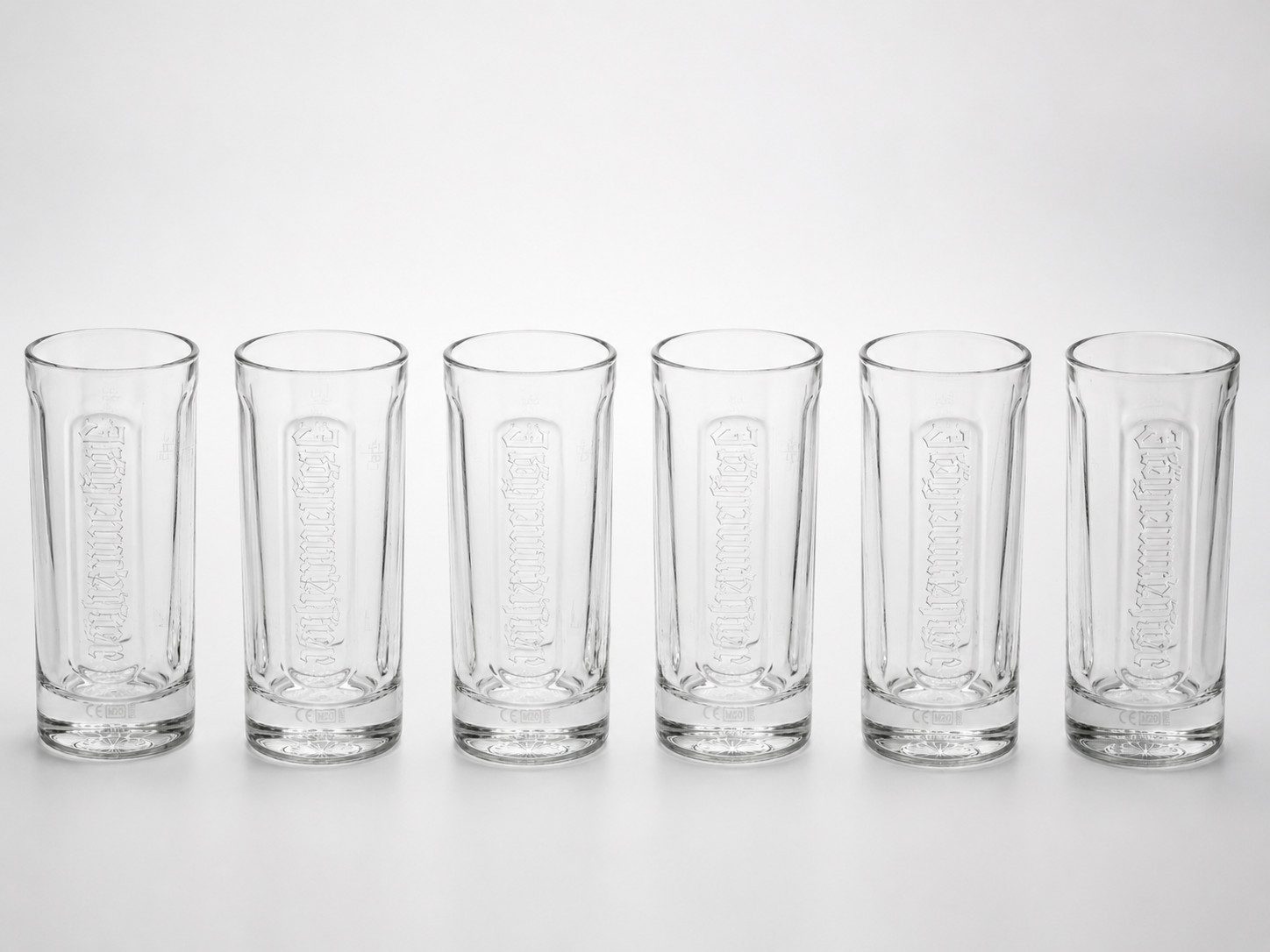 Jägermeister Longdrinkglas Original Longdrinkglas 0,1 L 6er Set, 6-tlg., 6 Longdrinkgläser mit 4cl Eicchung