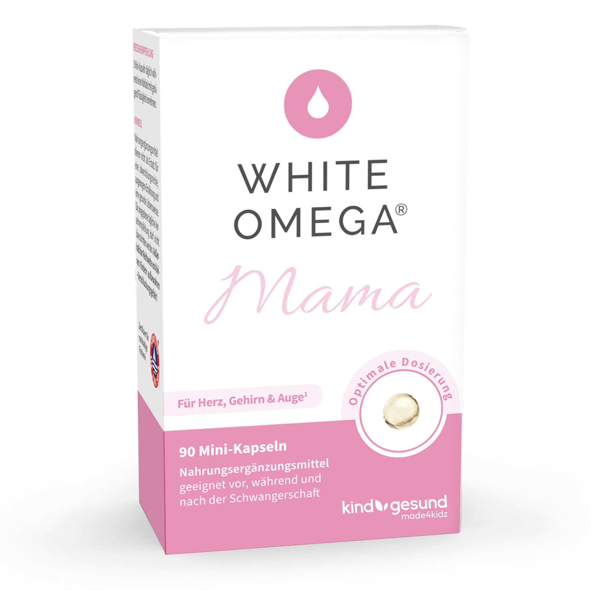 kindgesund Omega-3 für die Schwangerschaft - WHITE OMEGA® Mama Kapseln