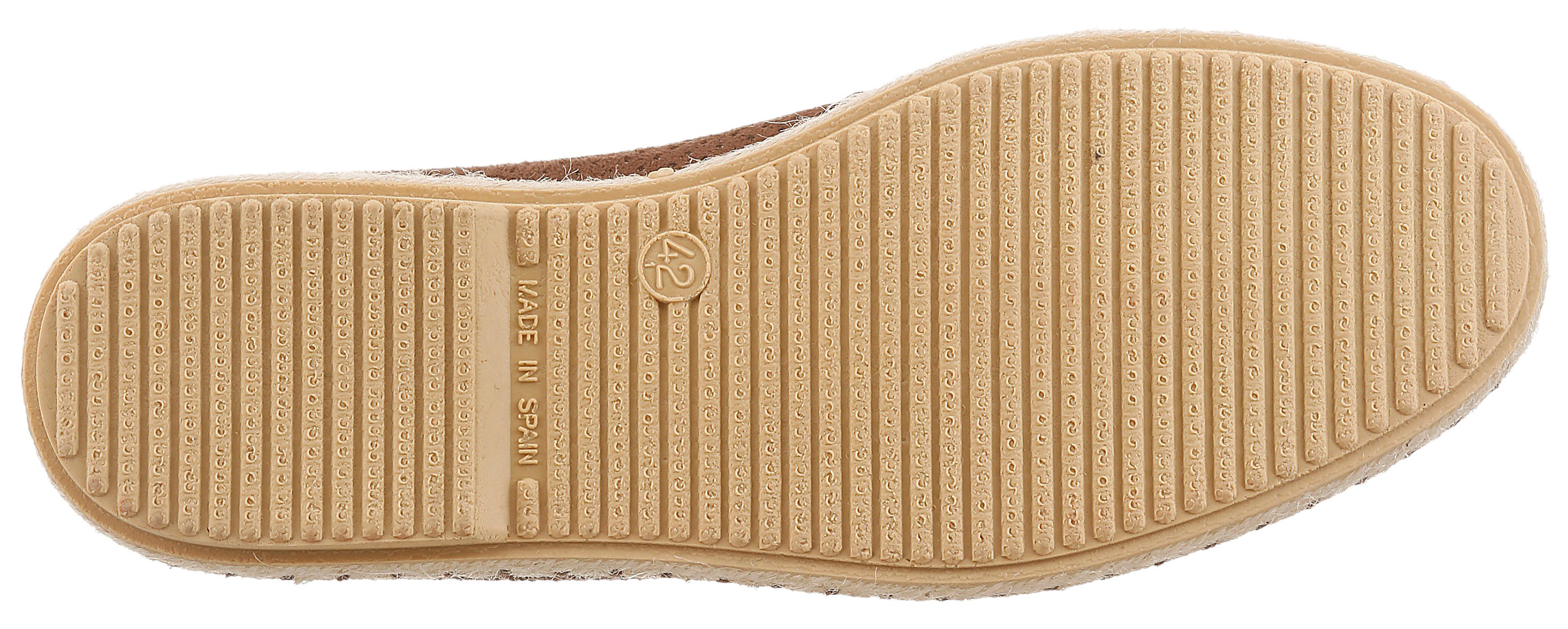 VERBENAS Tom Pacific Espadrille Loafer, Slipper, Sommerschuh, Strandschuh mit Stretcheinsätze