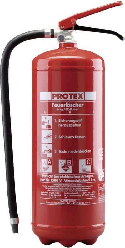 Protex Pulver-Feuerlöscher Protex Feuerlöscher PDE 6 GA Pulver Löschmittel