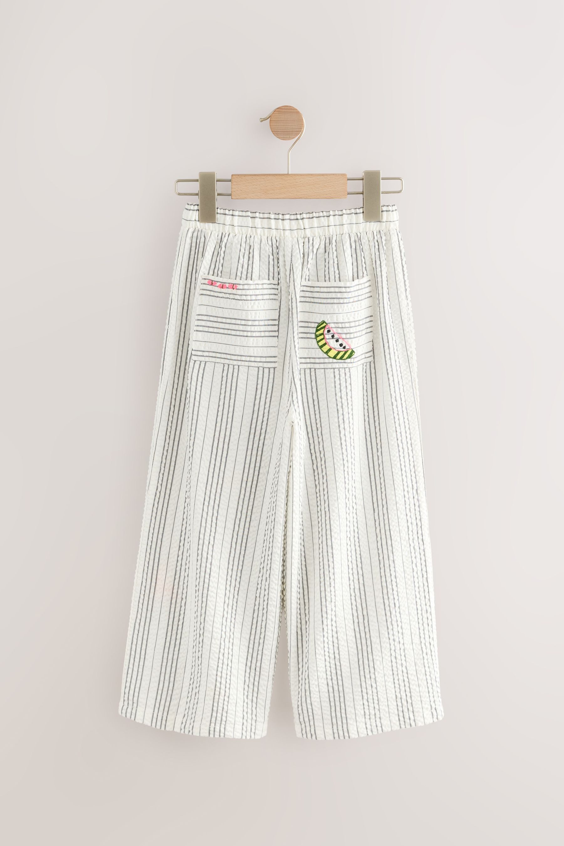 Next Palazzohose Verzierte Hose mit weitem günstig online kaufen