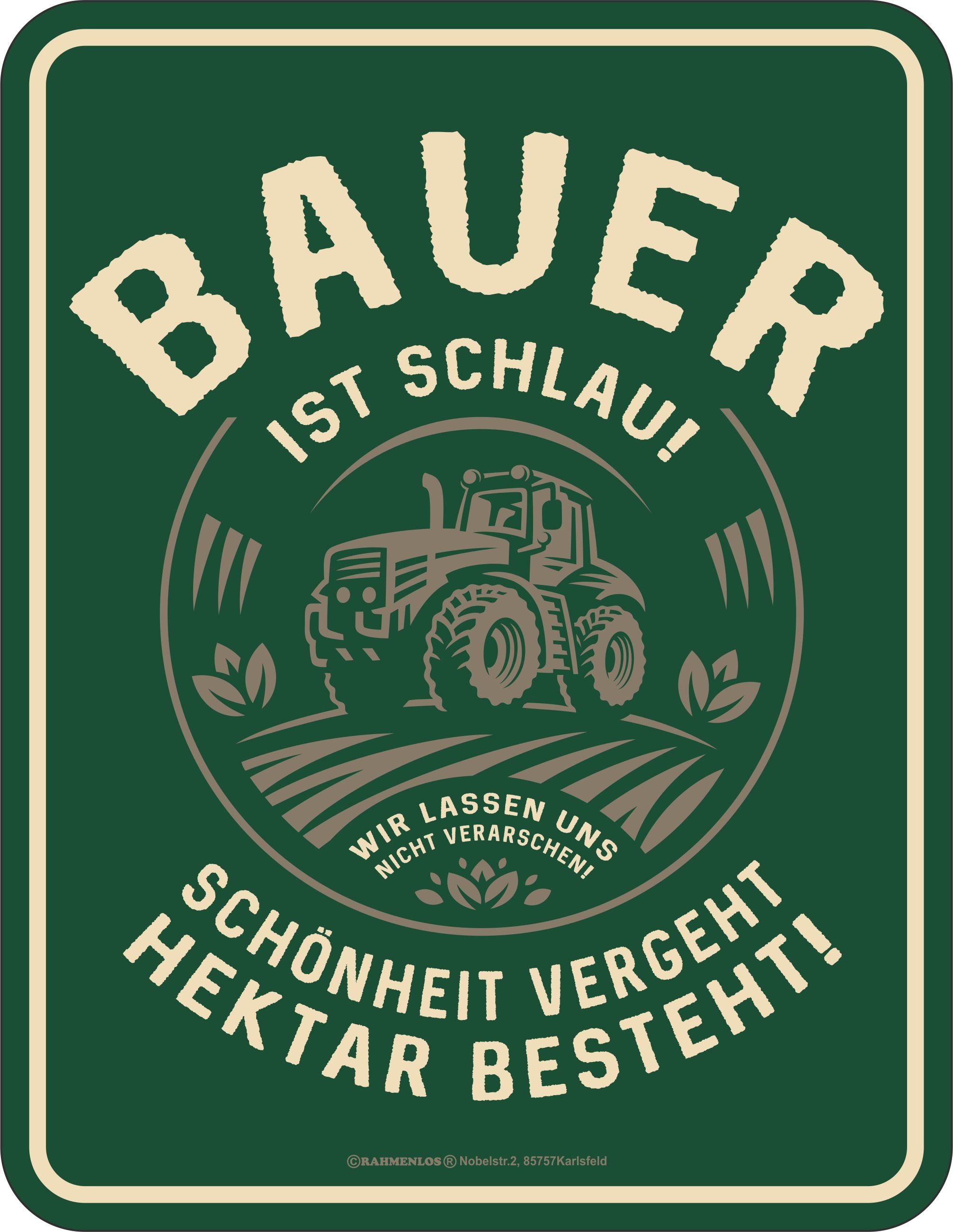 Blechschild für den passionierten Landwirt Blechschild für den passionierten Landwirt